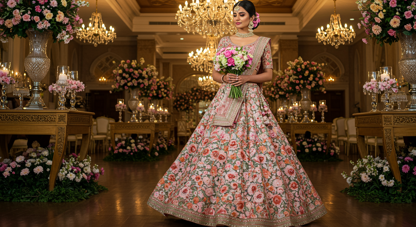 Floral-Lehengasnull-The-Perfect-Choice-for-a-Day-Wedding