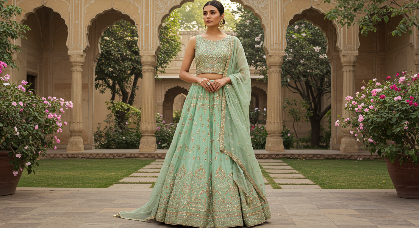 Lightweight-Simple-Lehengas-That-Are-Perfect-for-Summer-Weddings
