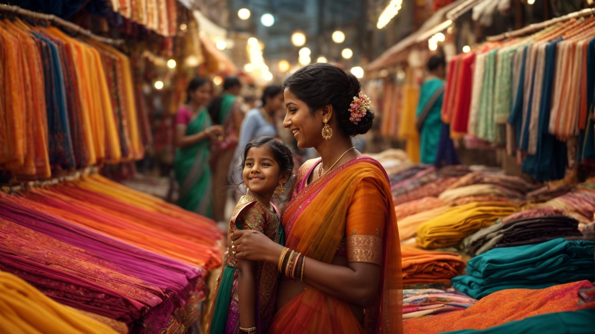 Mother daughter sarees shop