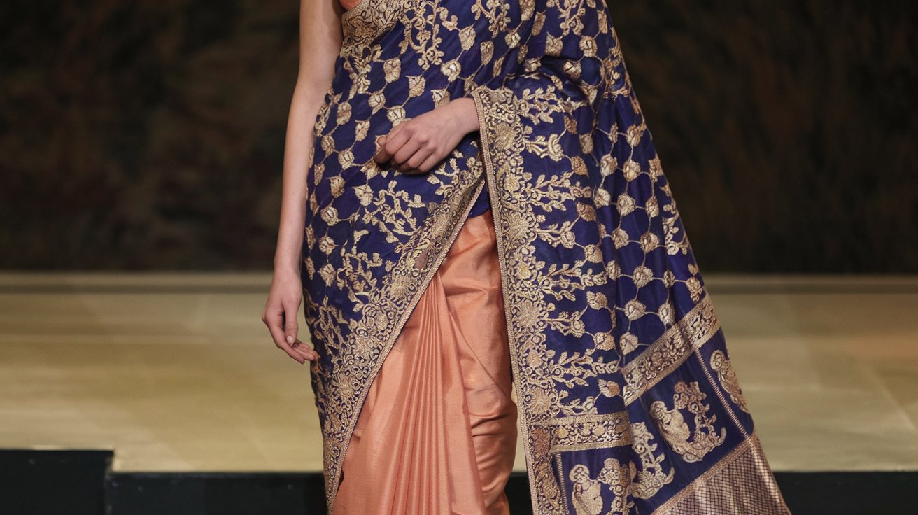 saree dressing designs Styling Tips: Modernizing Traditional Banarasi Sarees Iktara Banaras by Namita