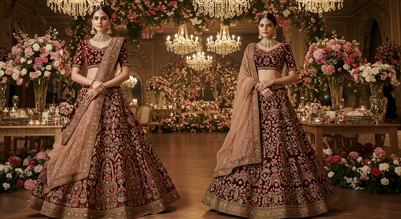Best-Fabrics-for-Lehengasnull-Silk,-Velvet,-Organza-&-More