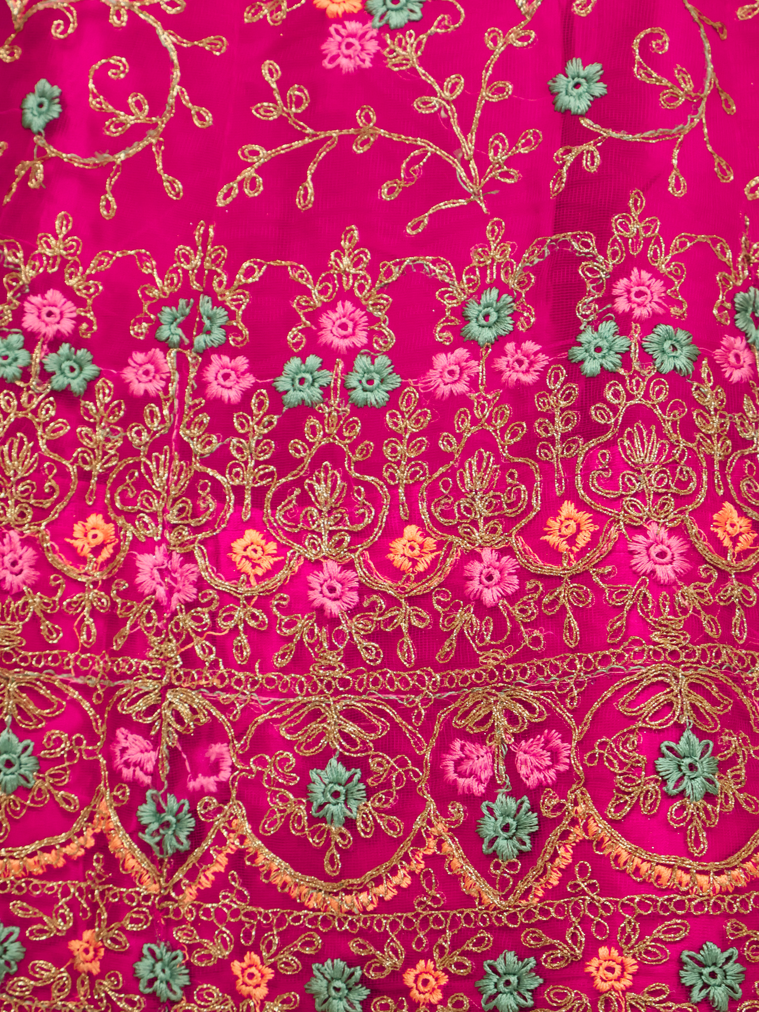 Semi-Stitched Lehenga with Embroidery & Zari Thread Work by Shreekama Magenta Pink Semi-Stitched Lehenga for Party Festival Wedding Occasion in Noida