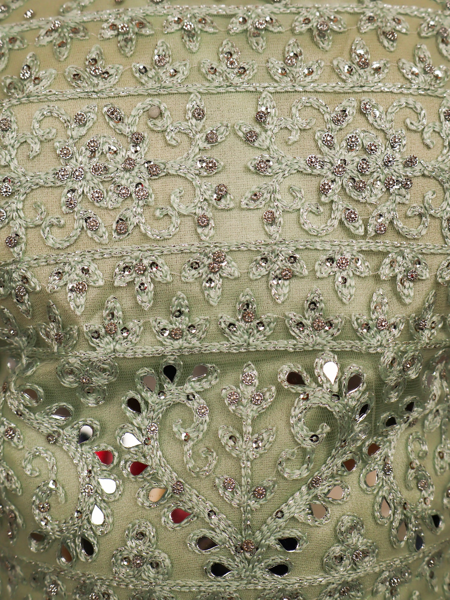 Pista Green Lehenga Choli Set with Stones & Thread Work by Shreekama Pista Green Designer Lehenga for Party Festival Wedding Occasion in Noida