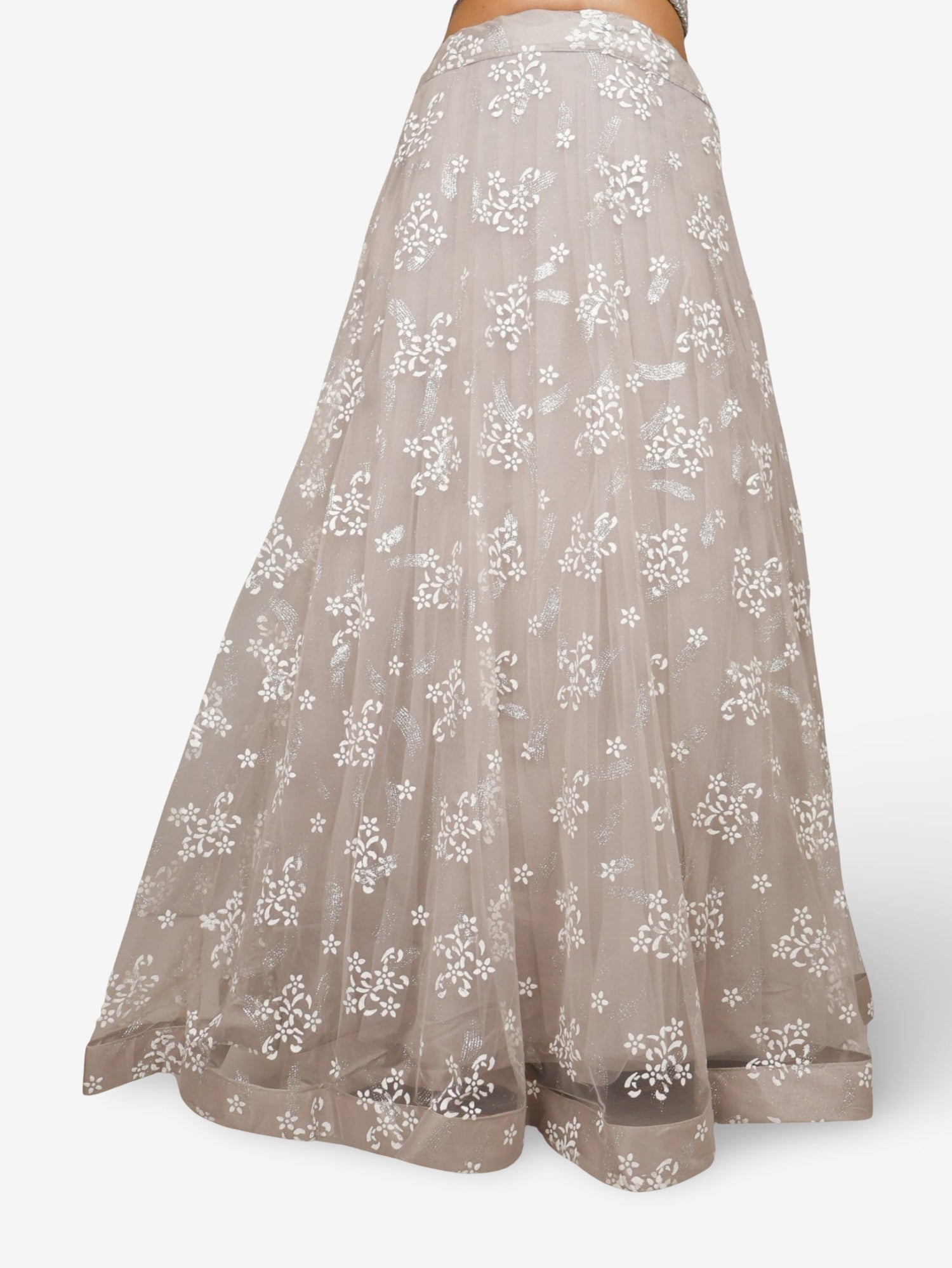 Embroidered Cold Shoulder Lehenga Choli Set