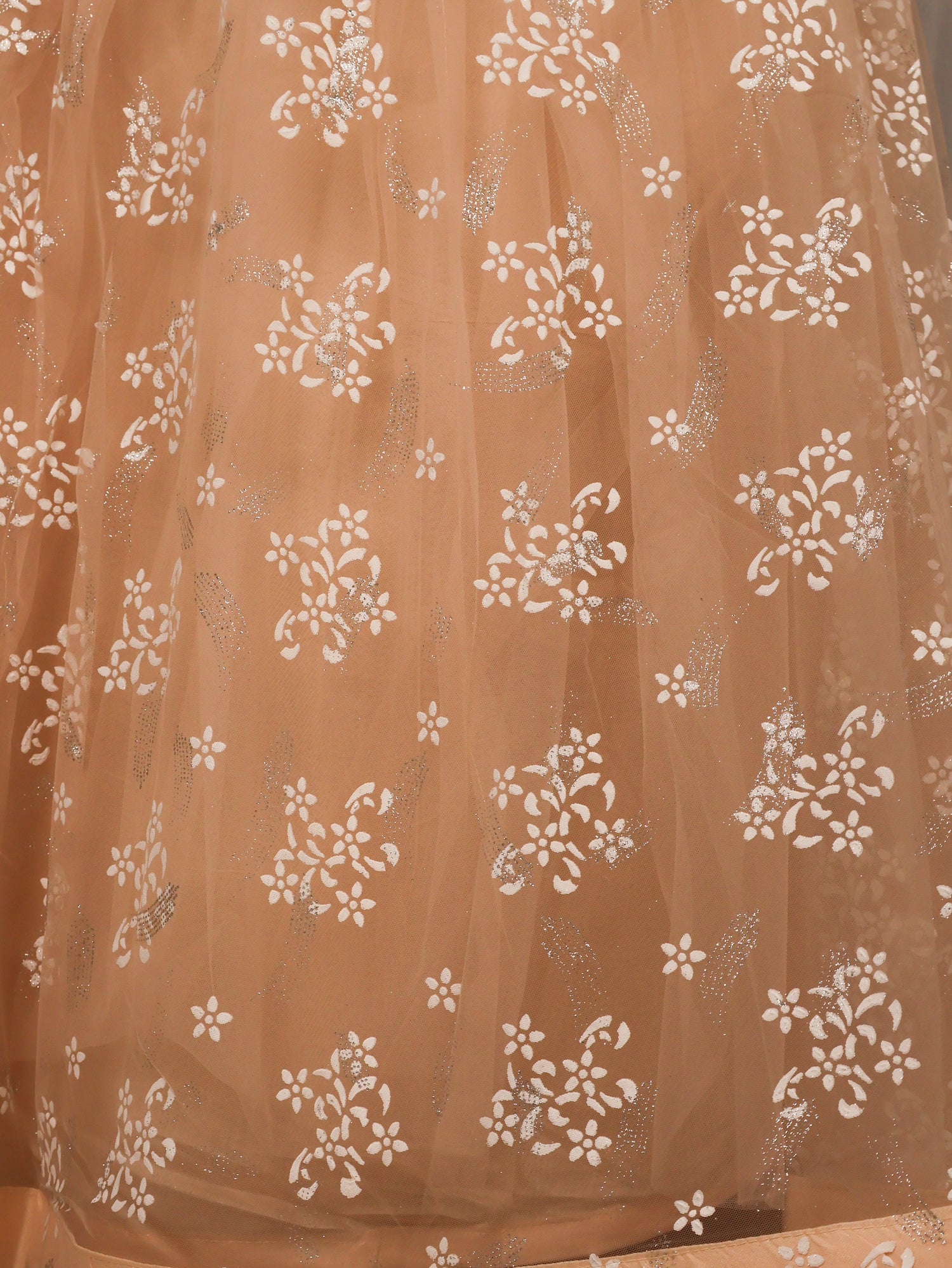 Cold Shoulder Lehenga Choli Set with Stone & Embroidery by Shreekama Beige Designer Lehenga for Party Festival Wedding Occasion in Noida