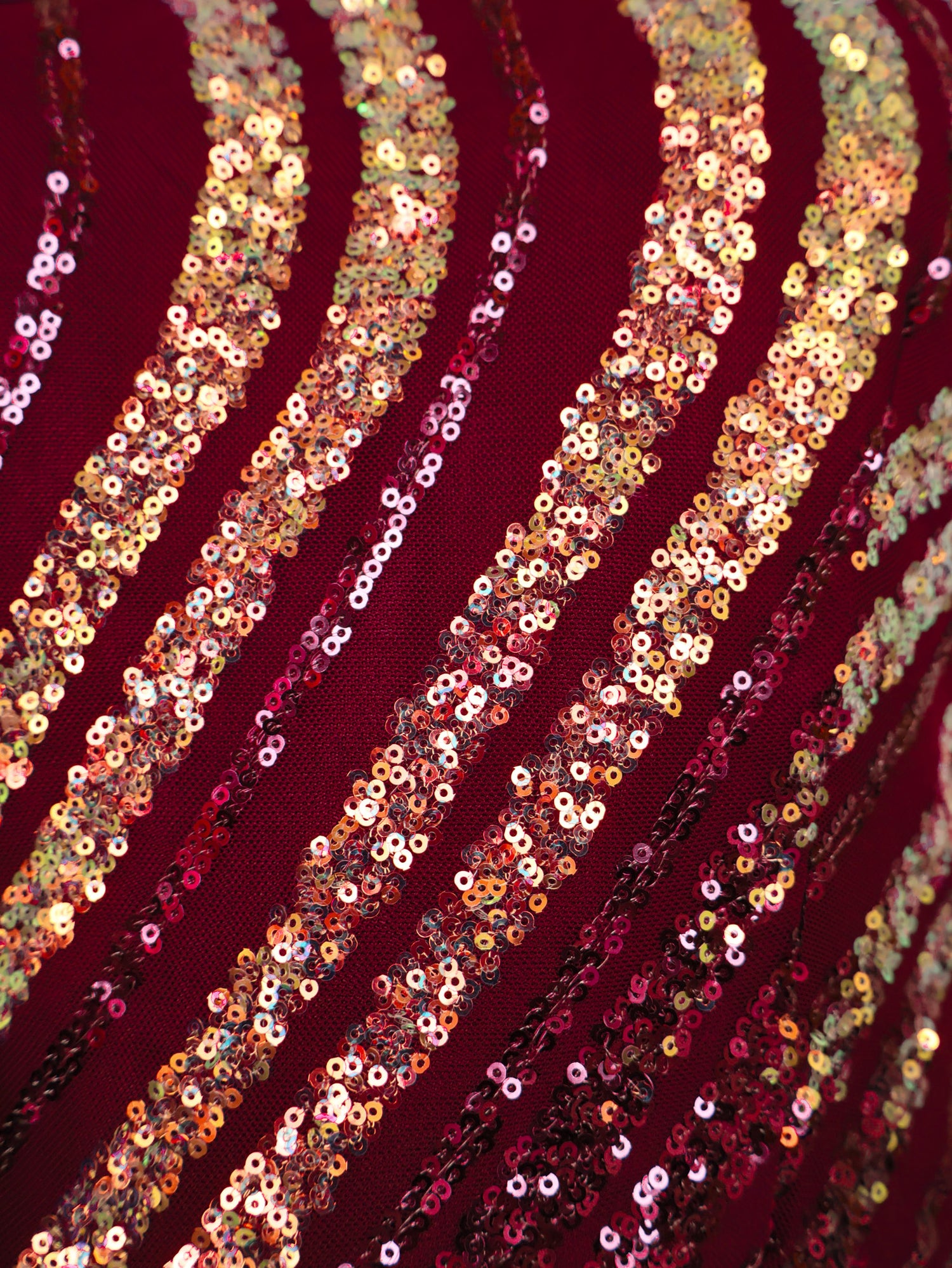 Gown with heavy Rose Gold & Gold Sequin Work Maroon Designer Gowns for Party Festival Wedding Occasion in Noida