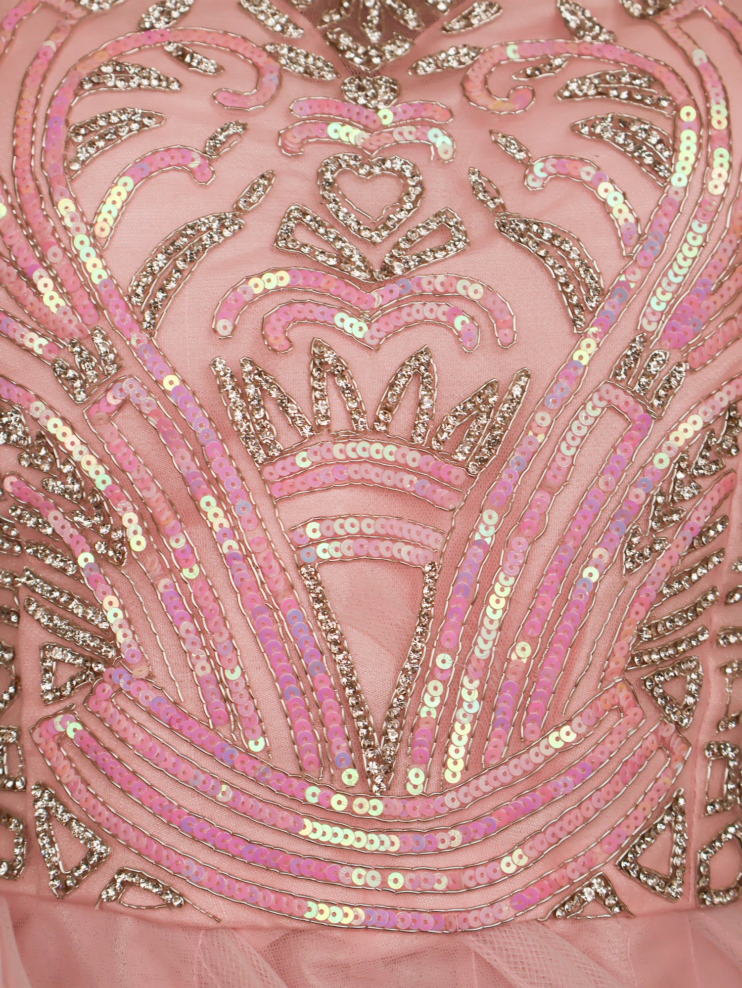 Net Fabric Gown with Stone & Sequin by Shreekama Pink Designer Gowns for Party Festival Wedding Occasion in Noida