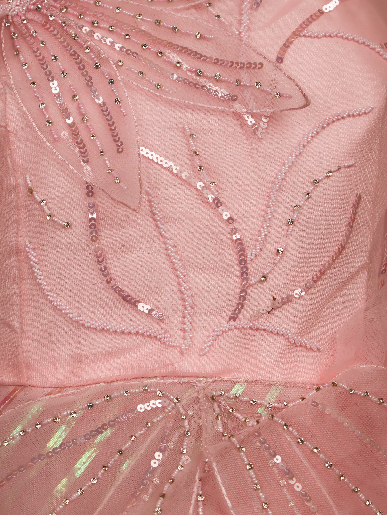 Gown with Beads & Sequin by Shreekama Pink Designer Gowns for Party Festival Wedding Occasion in Noida