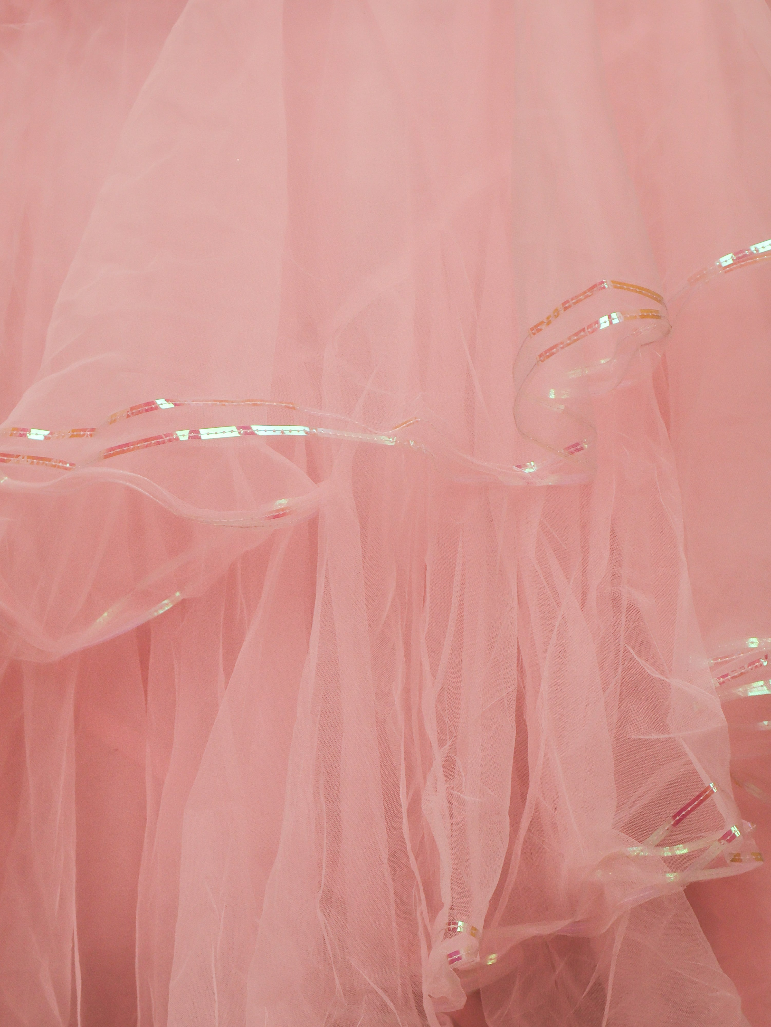 Gown with Beads & Sequin by Shreekama Pink Designer Gowns for Party Festival Wedding Occasion in Noida