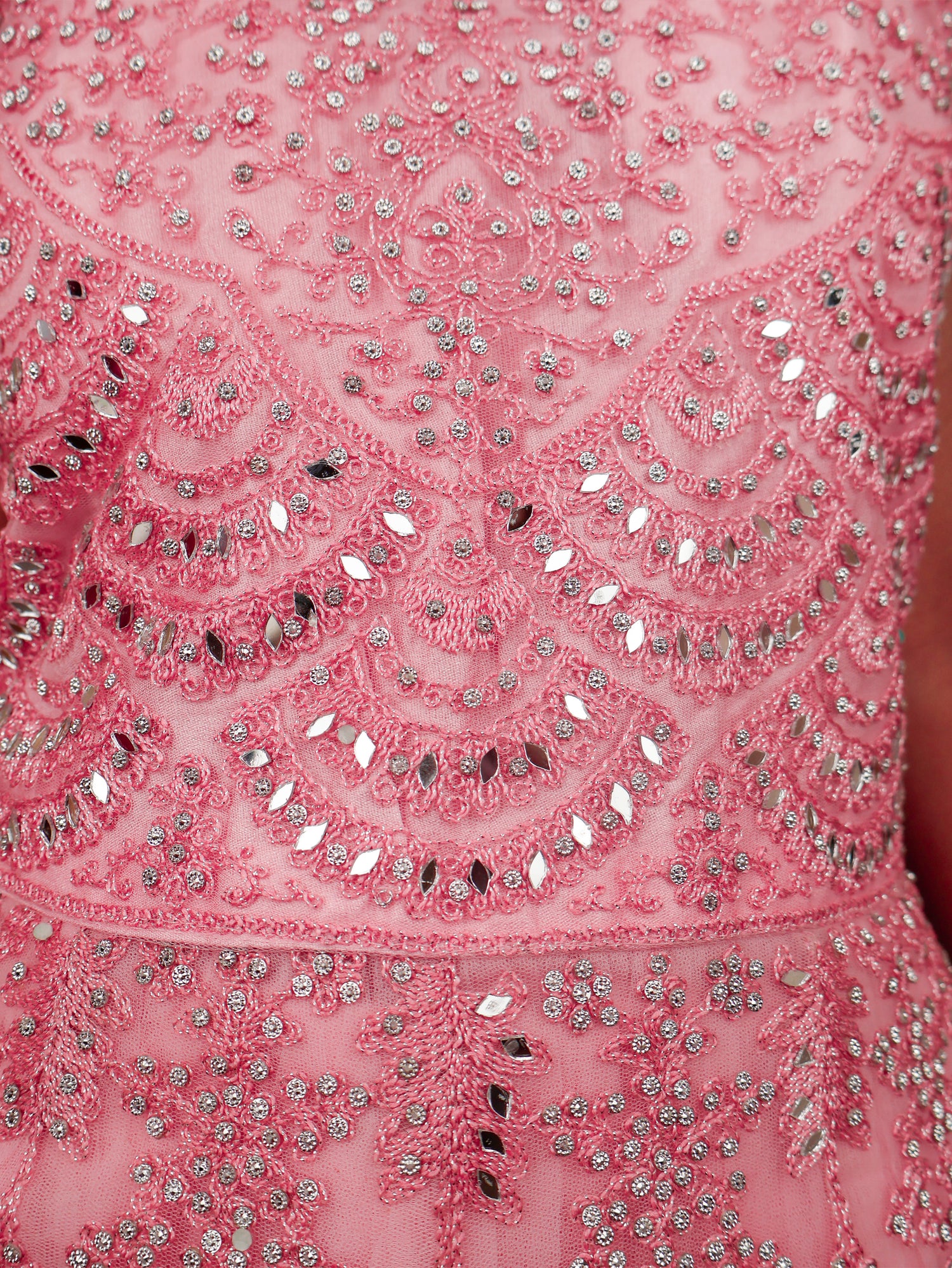 Gown with Thread Work & Stones by Shreekama Pink Designer Gowns for Party Festival Wedding Occasion in Noida