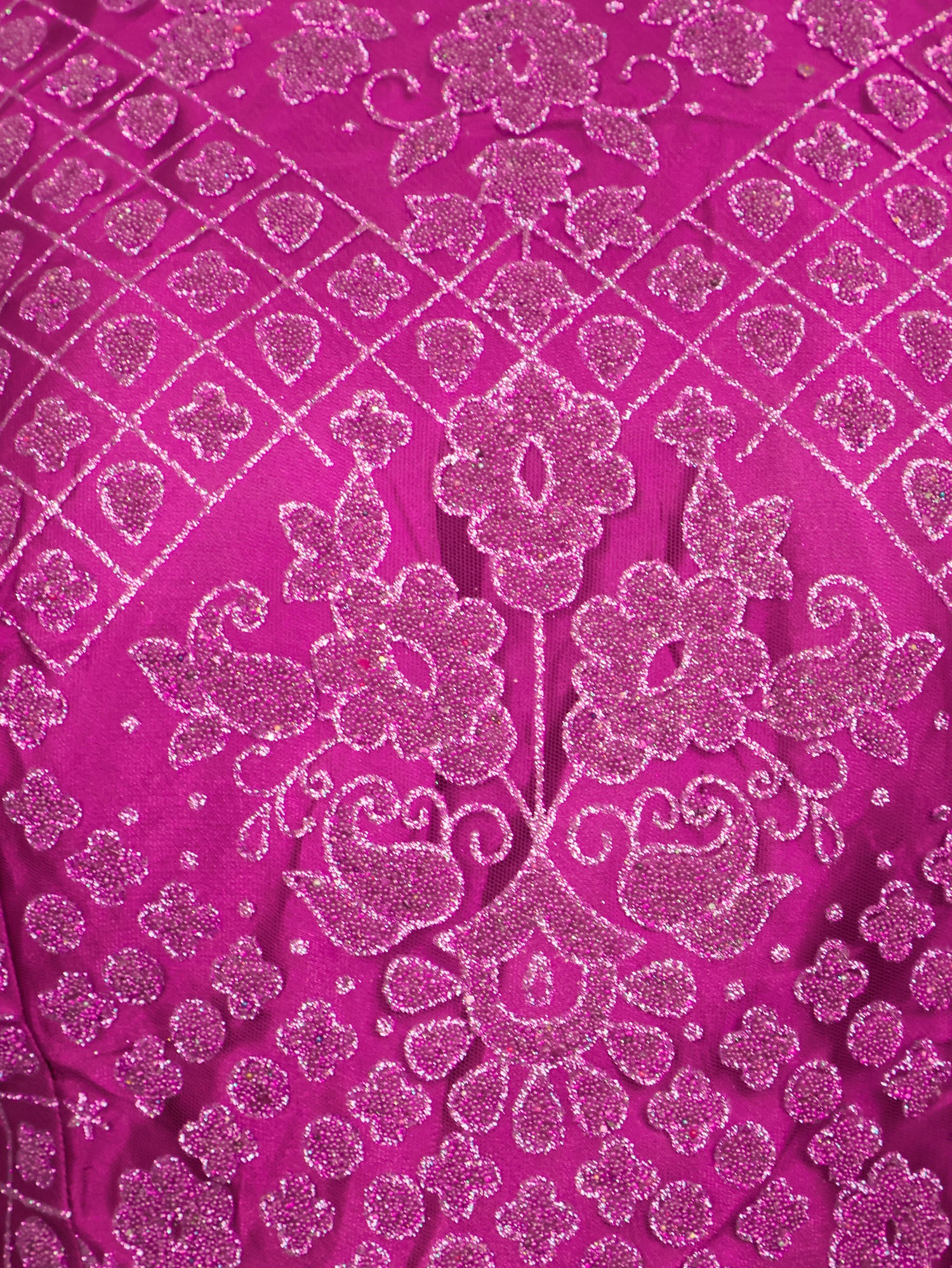 Gown with Glitter & Shimmery effect for Women by Shreekama Dark Purple Designer Gowns for Party Festival Wedding Occasion in Noida