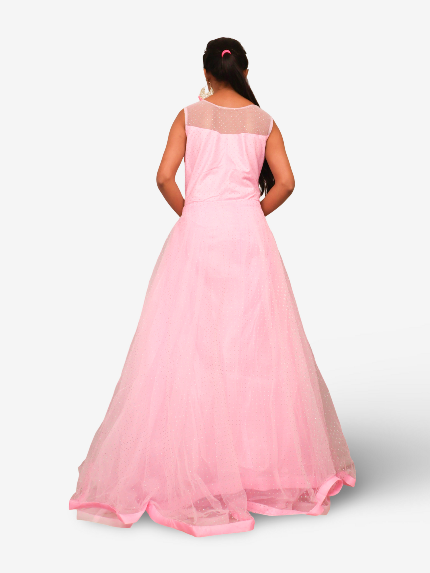 Gown with Embroidery & Glitter Work by Shreekama Lemon Designer Gowns for Party Festival Wedding Occasion in Noida