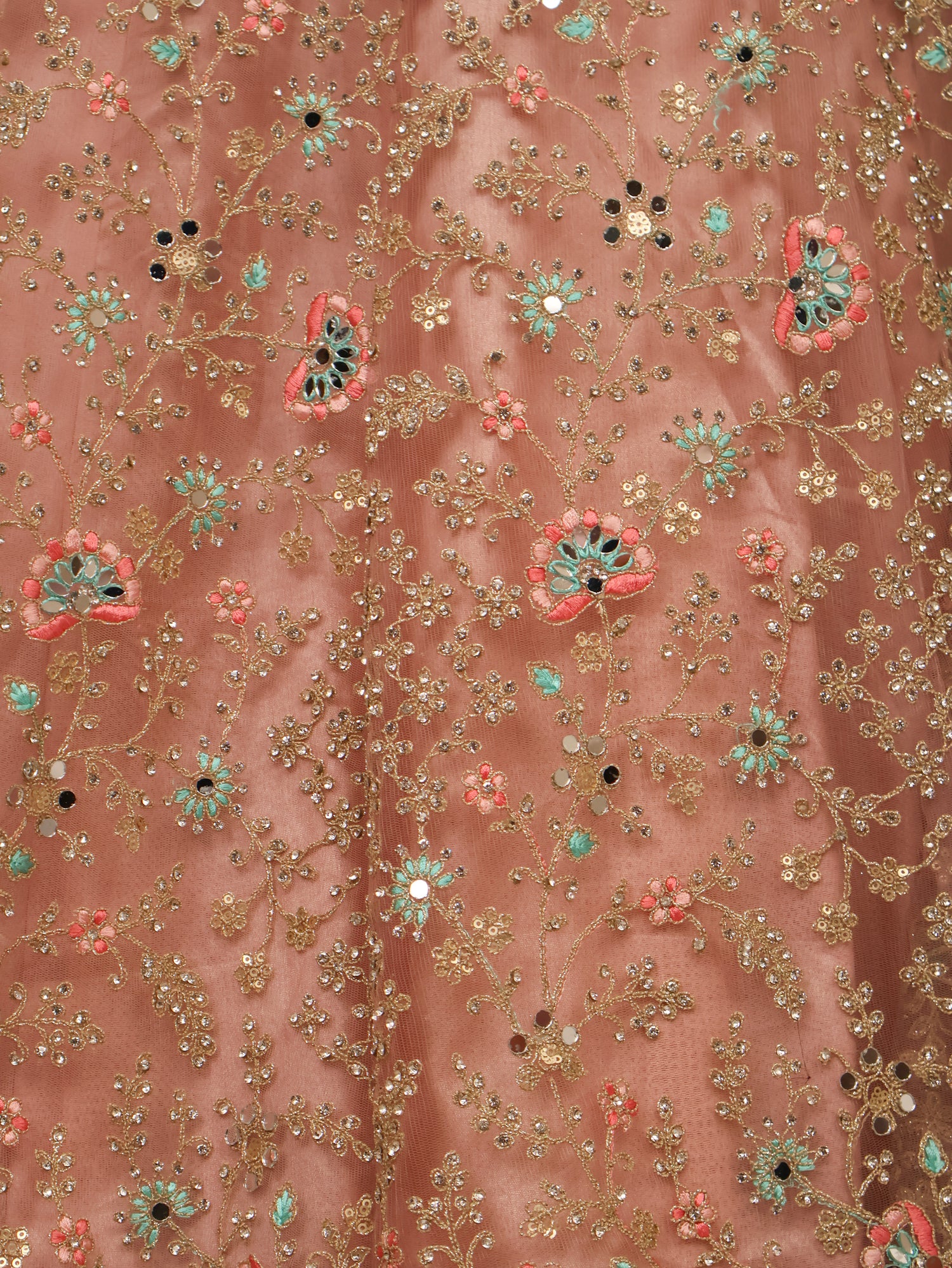 Gown with Stone Work & Embroidery by Shreekama Baby Pink Designer Gowns for Party Festival Wedding Occasion in Noida