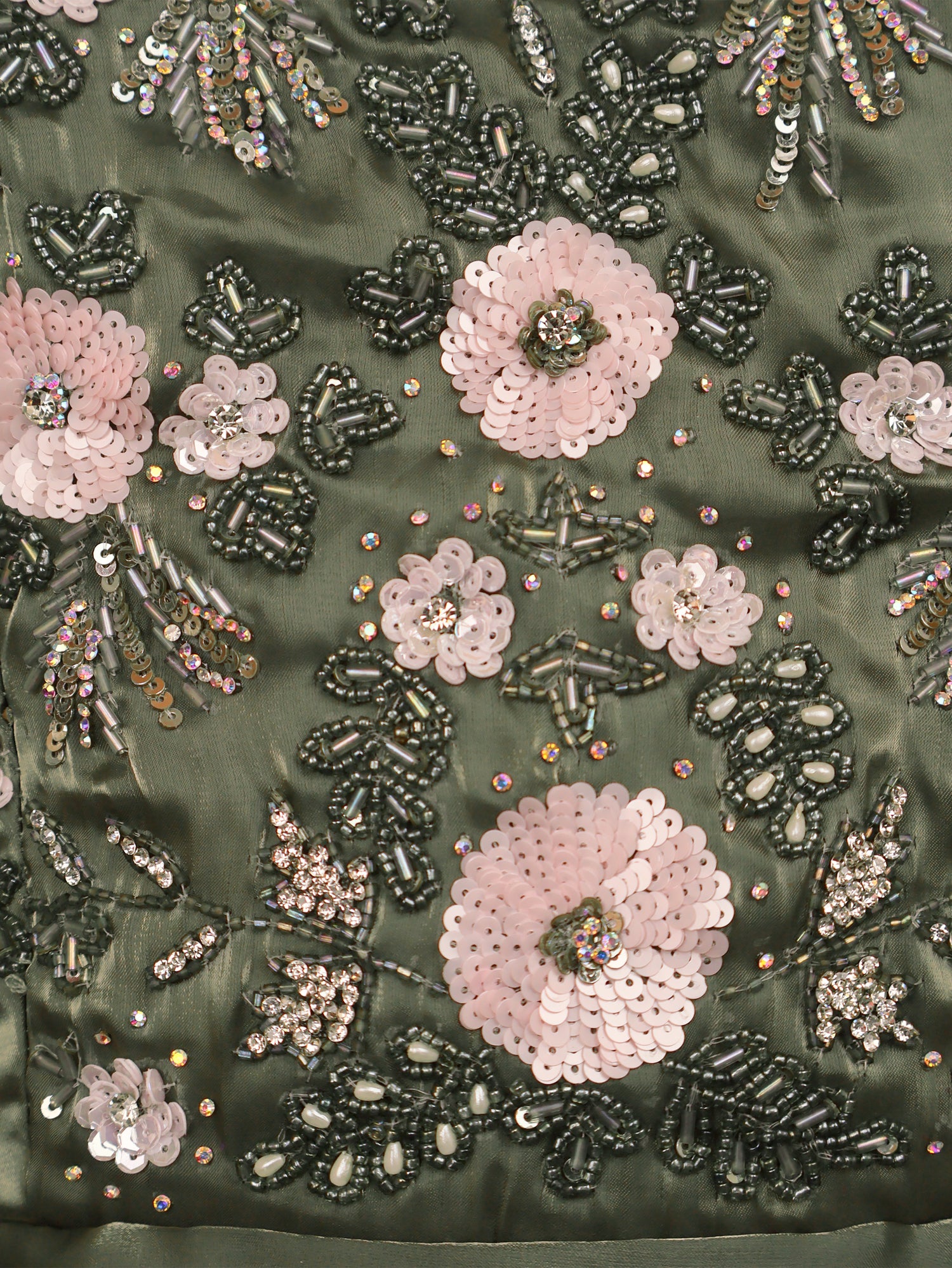 Gown with Sequin & Cut Dana Work by Shreekama Mehandi Designer Gowns for Party Festival Wedding Occasion in Noida