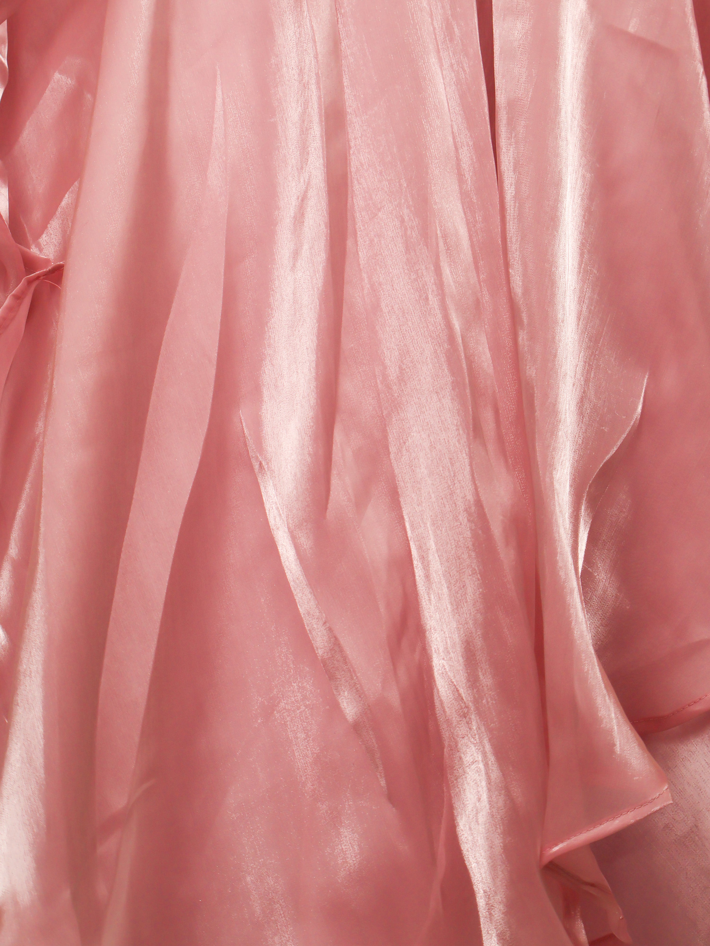 Baby Pink Gown with Mirror & Embroidery Work by Shreekama