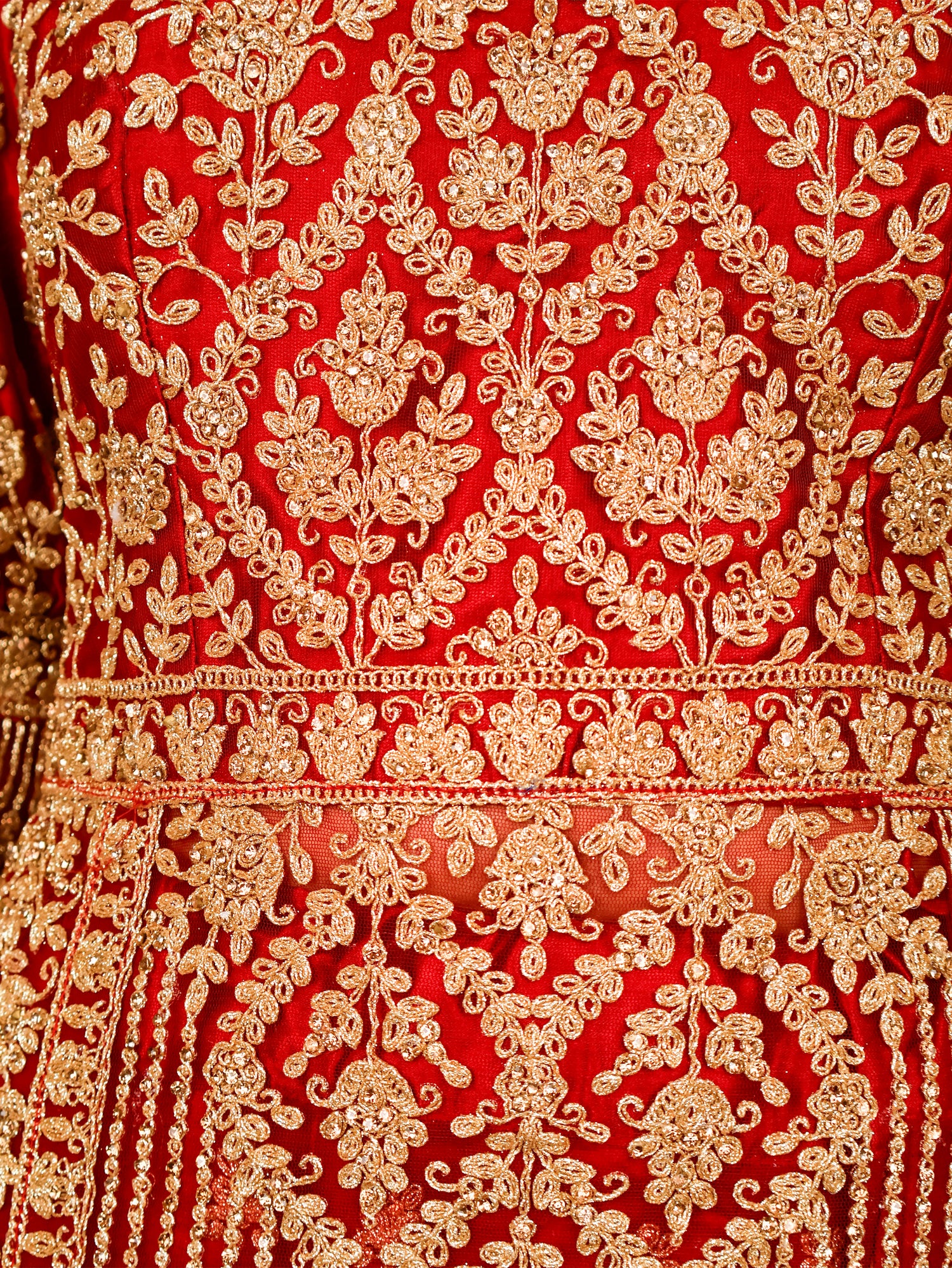 Lehenga Choli Set with Attached Shrug & Zari Thread Work by Shreekama Maroon Designer Lehenga for Party Festival Wedding Occasion in Noida