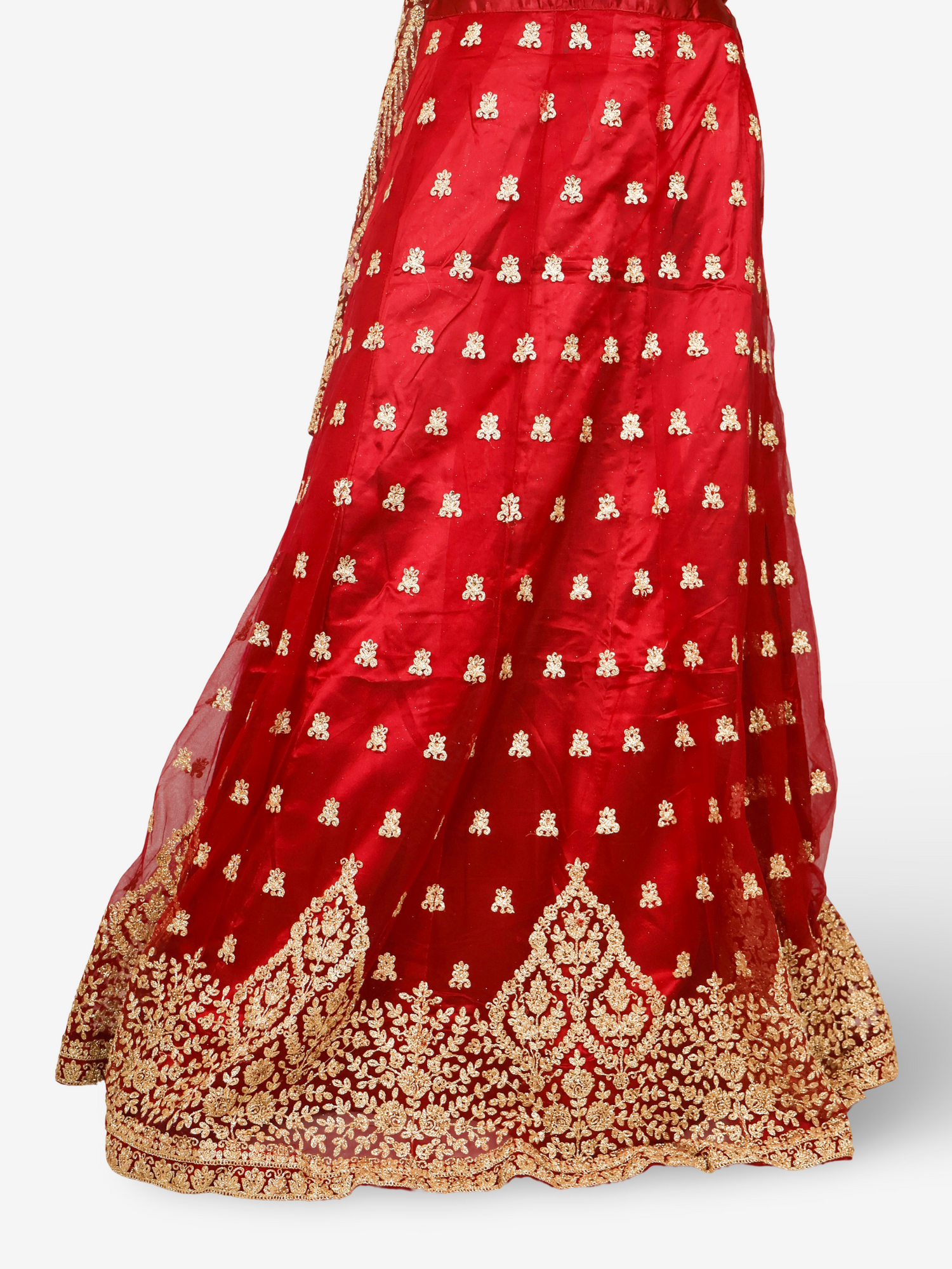 Lehenga Choli Set with Attached Shrug & Zari Thread Work by Shreekama Maroon Designer Lehenga for Party Festival Wedding Occasion in Noida