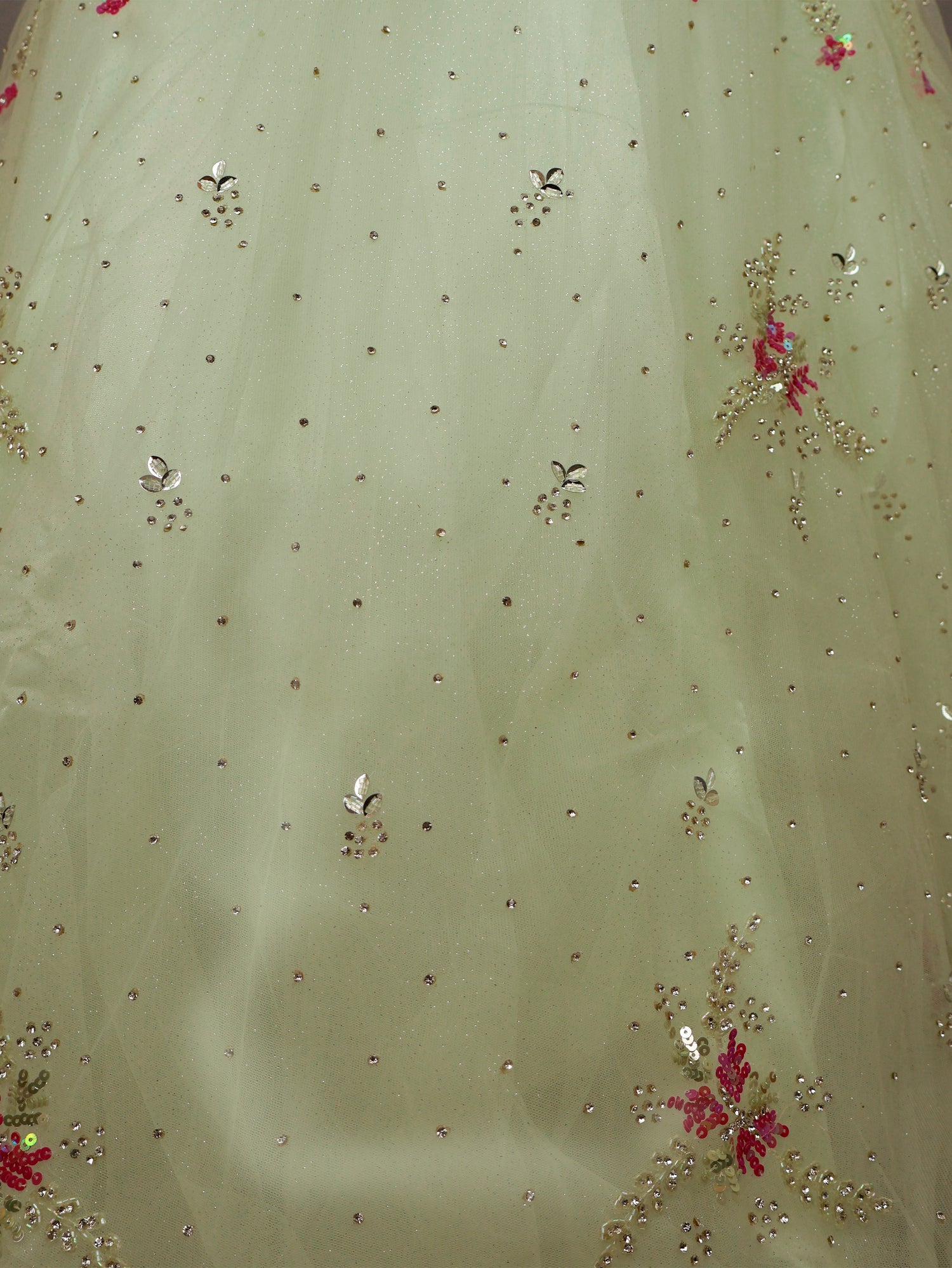 Pista Green Lehenga Choli Set with Stone & Sequin by Shreekama Pista Green Designer Lehenga for Party Festival Wedding Occasion in Noida