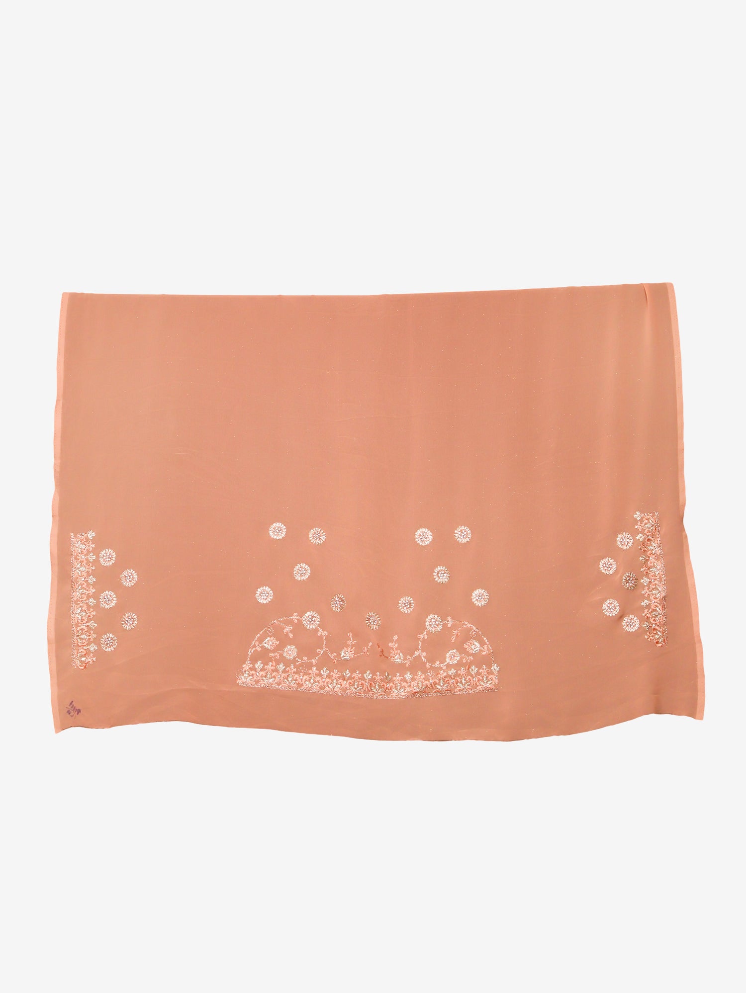 Designer Saree with Heavy Embroidery & Zari Thread Work by Shreekama Peach Designer Sarees for Party Festival Wedding Occasion in Noida