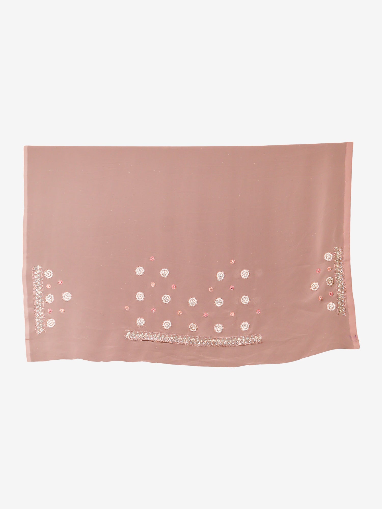 Designer Saree with Heavy Embroidery & Zari Thread Work by Shreekama Onion Designer Sarees for Party Festival Wedding Occasion in Noida