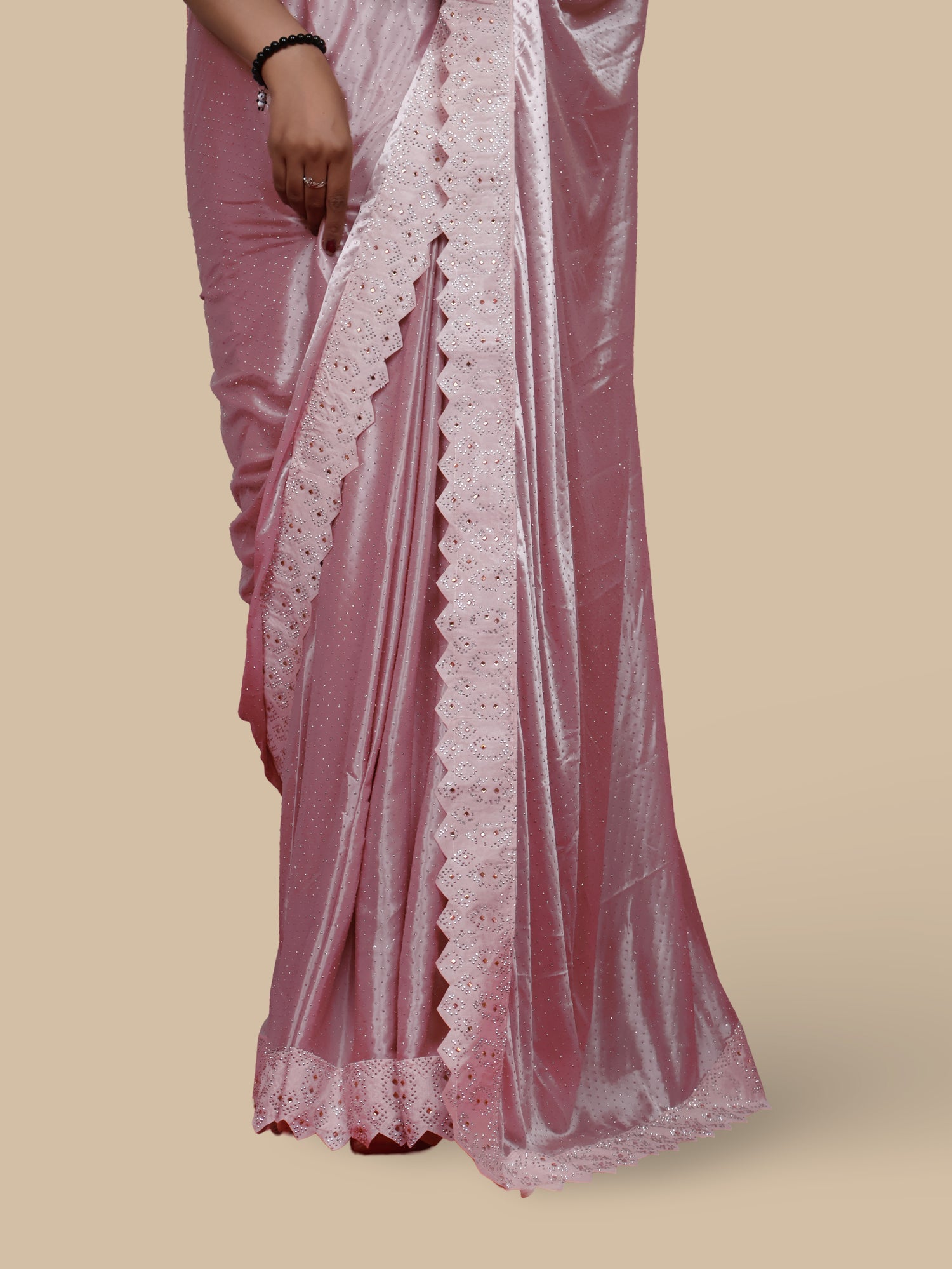 Designer Saree with Heavy Sequin & Stone Work by Shreekama