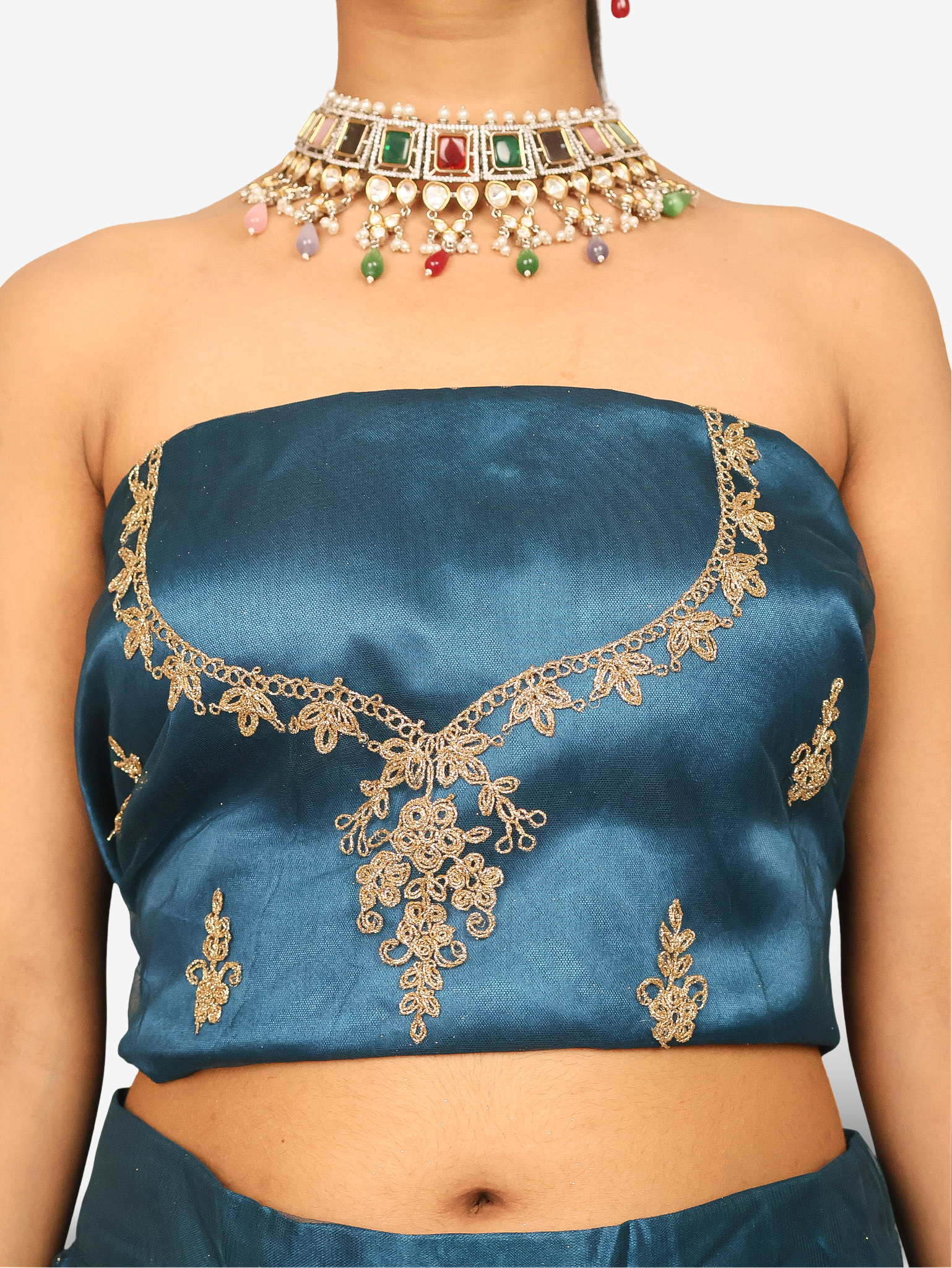 Semi-Stitched Lehenga with Soft Net Fabric & Zari Thread Work by Shreekama Royal Blue Semi-Stitched Lehenga for Party Festival Wedding Occasion in Noida