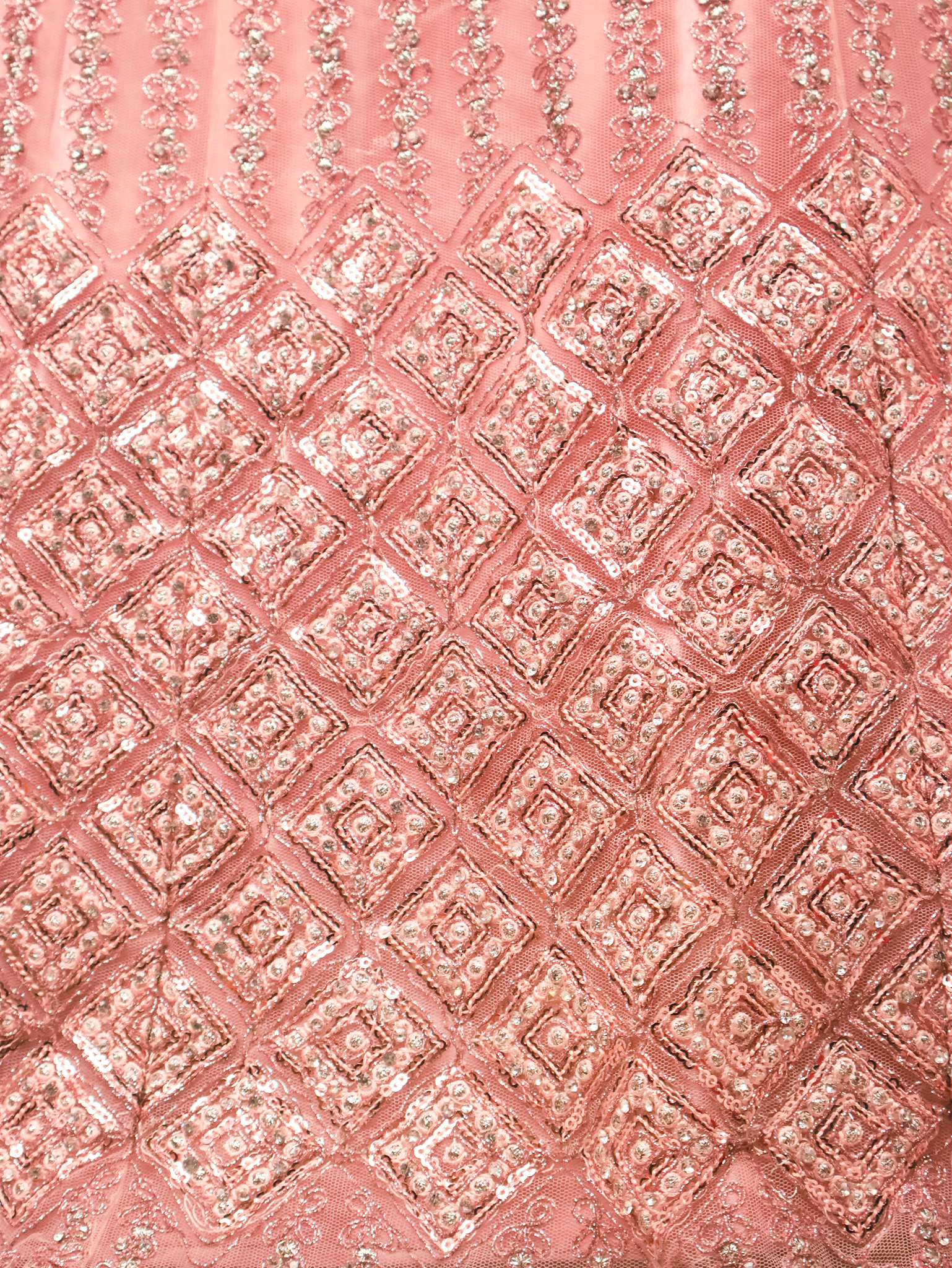 Semi-Stitched Lehenga with Soft Net Fabric & Zari Thread Work by Shreekama Peach Semi-Stitched Lehenga for Party Festival Wedding Occasion in Noida