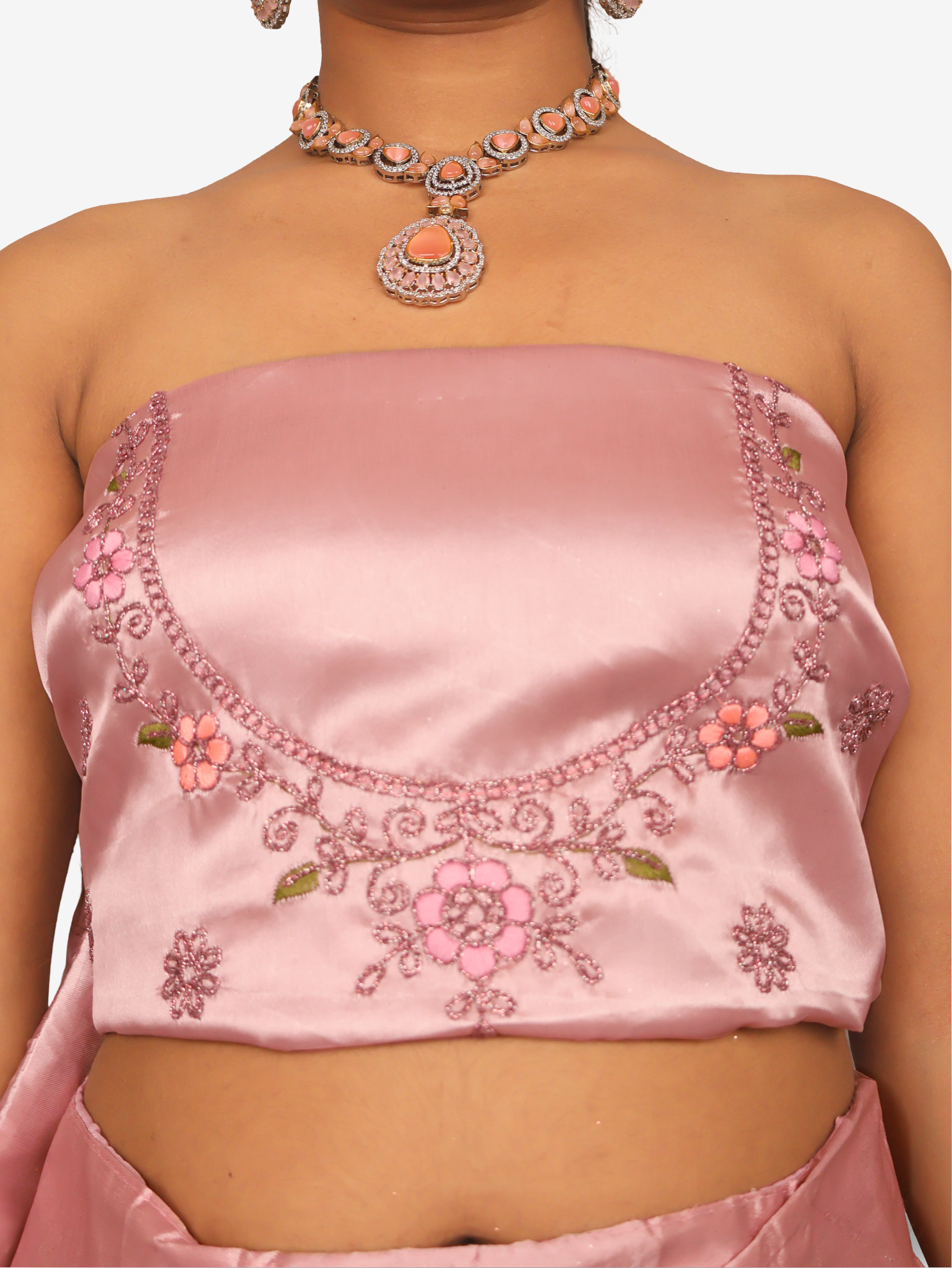 Semi-Stitched Lehenga with Soft Net Fabric & Zari Thread Work by Shreekama Onion Semi-Stitched Lehenga for Party Festival Wedding Occasion in Noida