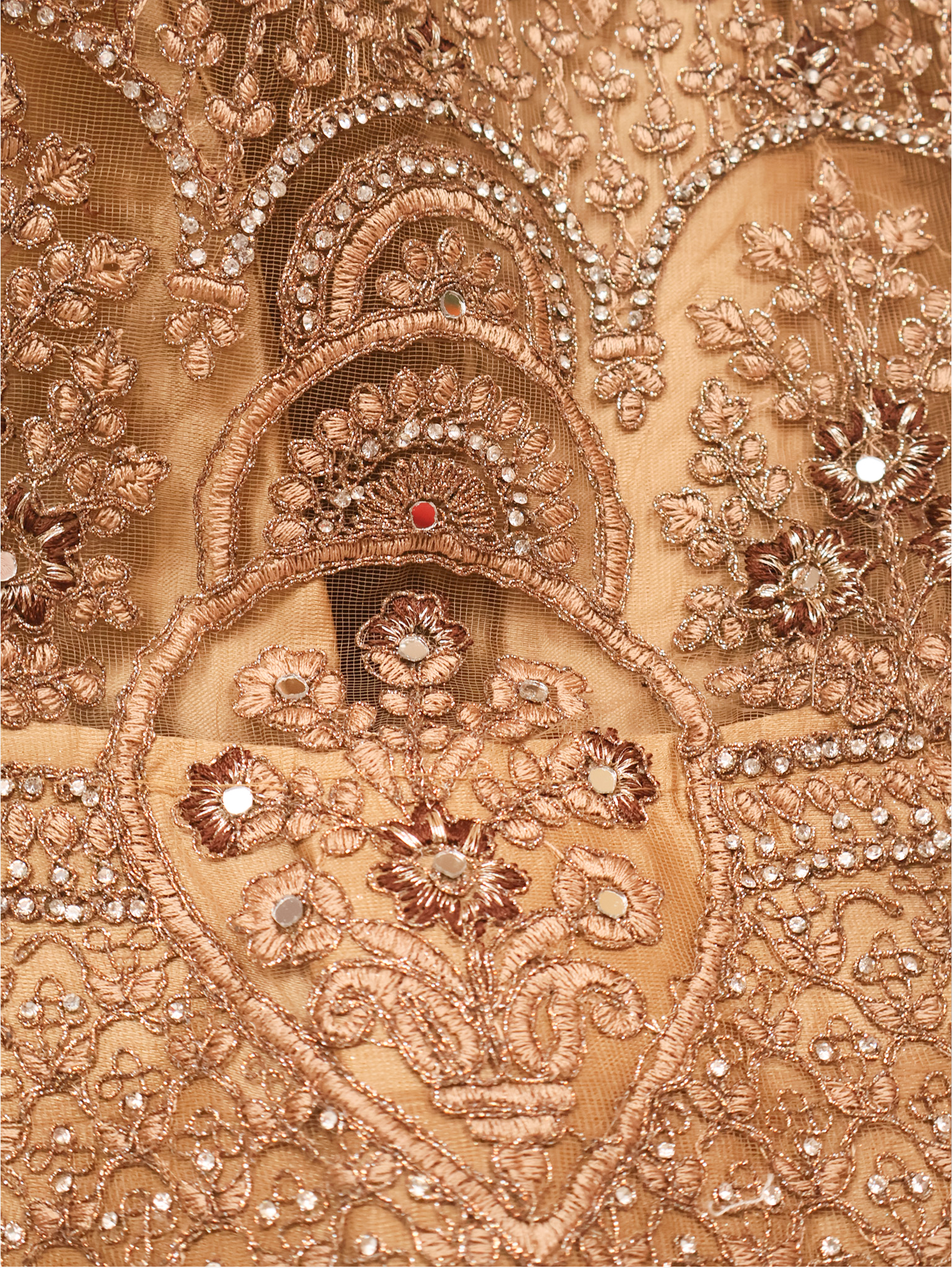 Semi-Stitched Lehenga with Embroidery & Zari Thread Work by Shreekama Gold Semi-Stitched Lehenga for Party Festival Wedding Occasion in Noida