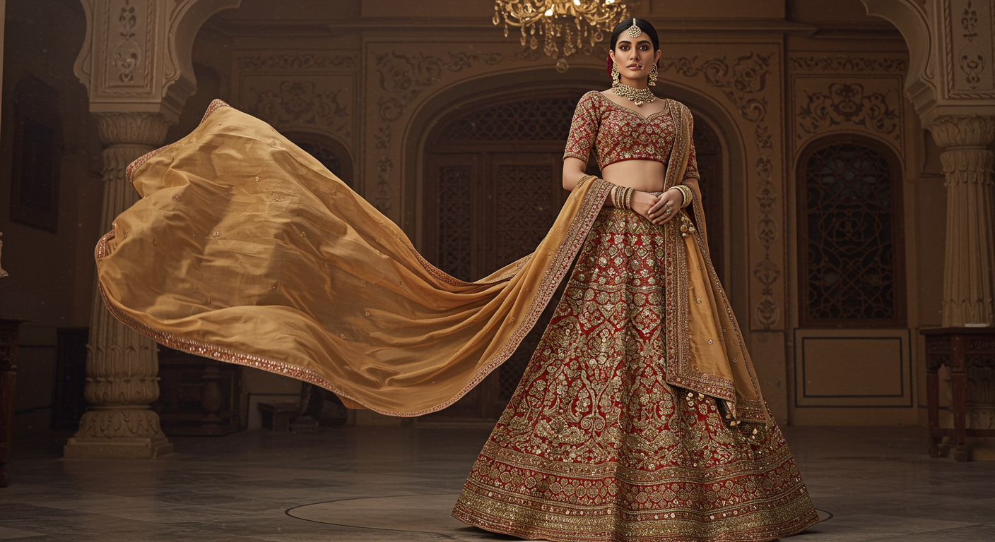 How-to-Pair-Jewelry-with-Different-Lehenga-Choli-Designs