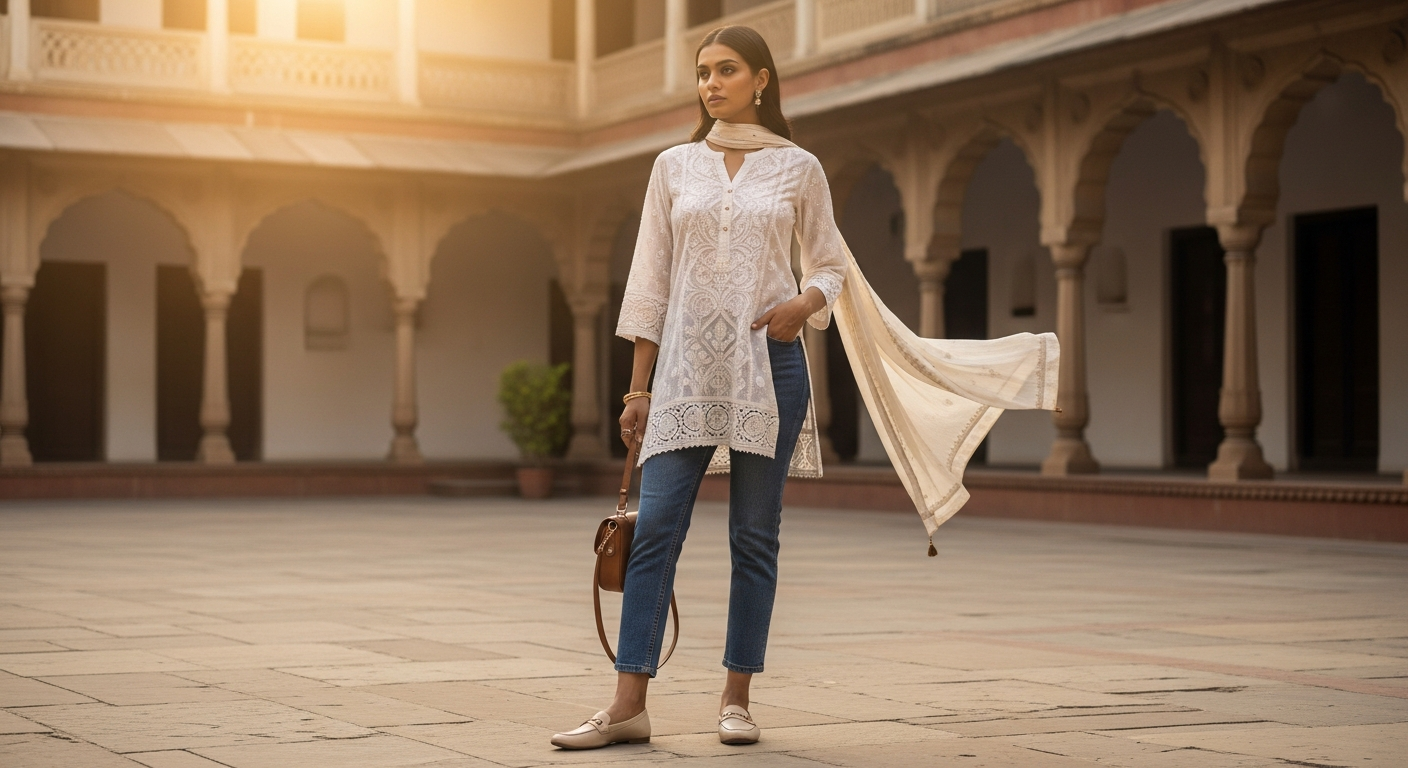 Short-Kurtis-with-Jeansnull-The-College-Girl's-Uniform