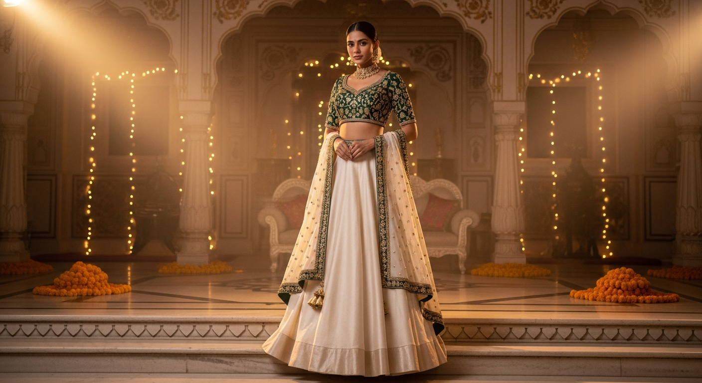 How-to-Style-a-Crop-Top-and-Skirt-Set-for-a-Sangeet-Night