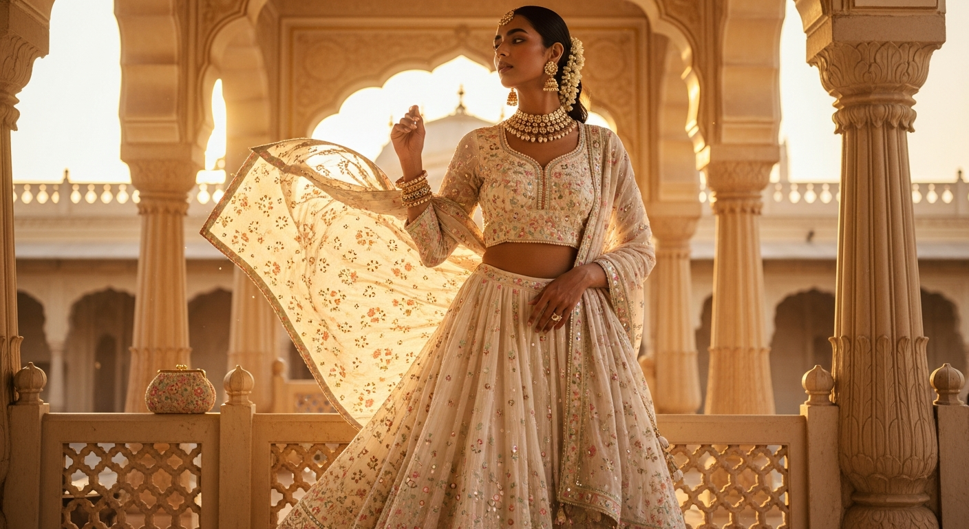 Summer-Wedding-Essentialsnull-Breathable-Cotton-Lehengas