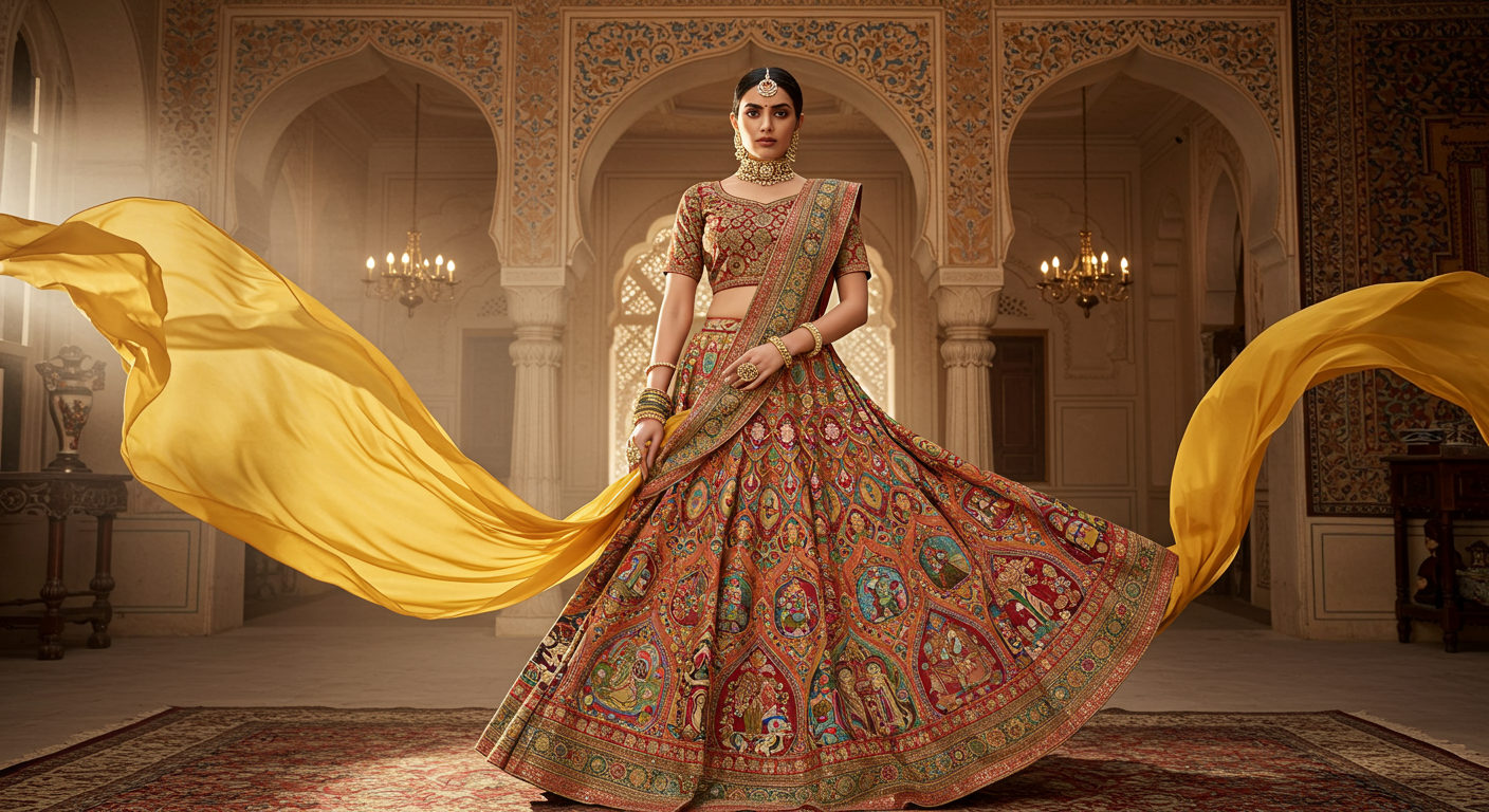 Hand-Painted-Lehenga-Choli-Designsnull-The-New-Trend-in-Ethnic-Wear