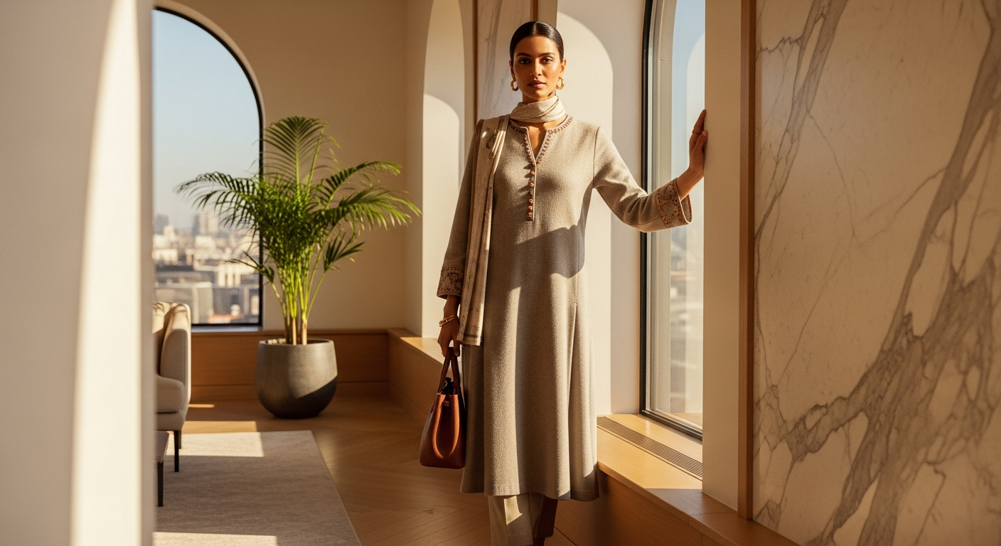 Woolen-Kurtisnull-Stylish-Winter-Work-Wear-for-Women