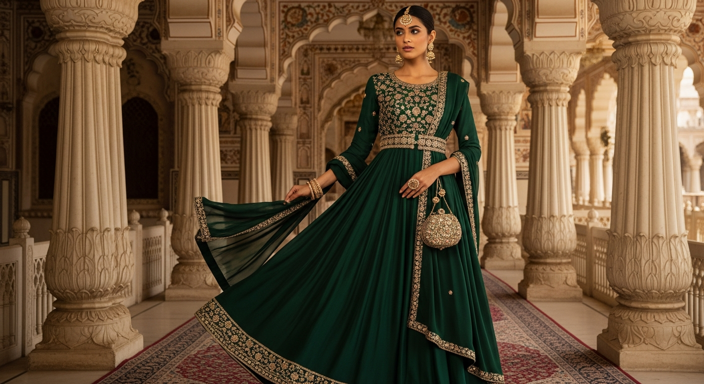 Belted-Fusion-Wearnull-Adding-Structure-to-Flowy-Anarkalis