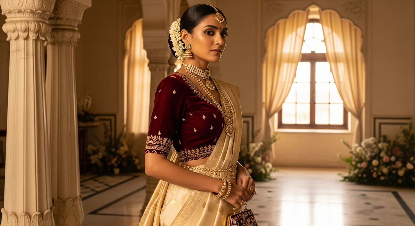 Velvet-Blouses-for-Winternull-Adding-Warmth-to-Your-Silk-Sarees