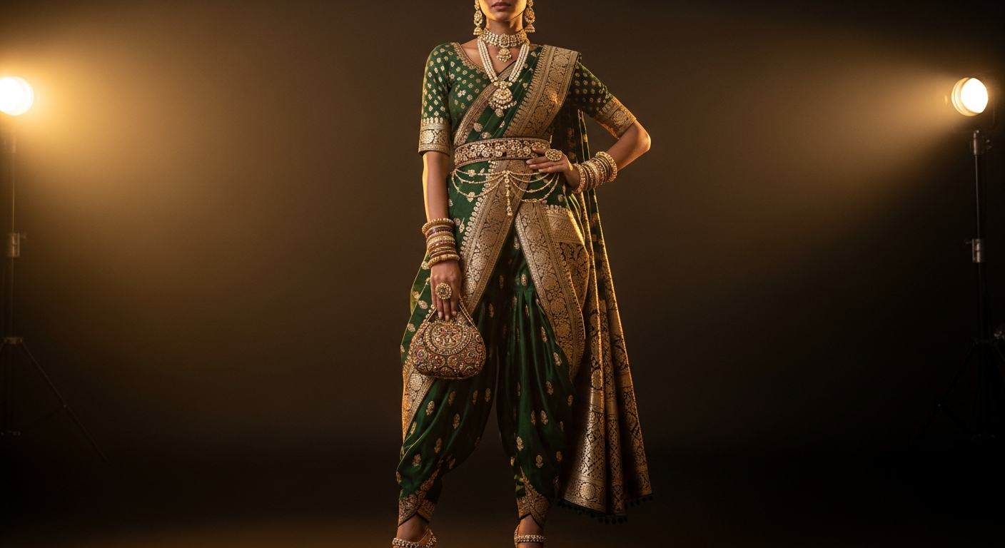 Dhoti-Style-Sareesnull-The-Comfort-of-Pants-with-the-Look-of-a-Saree