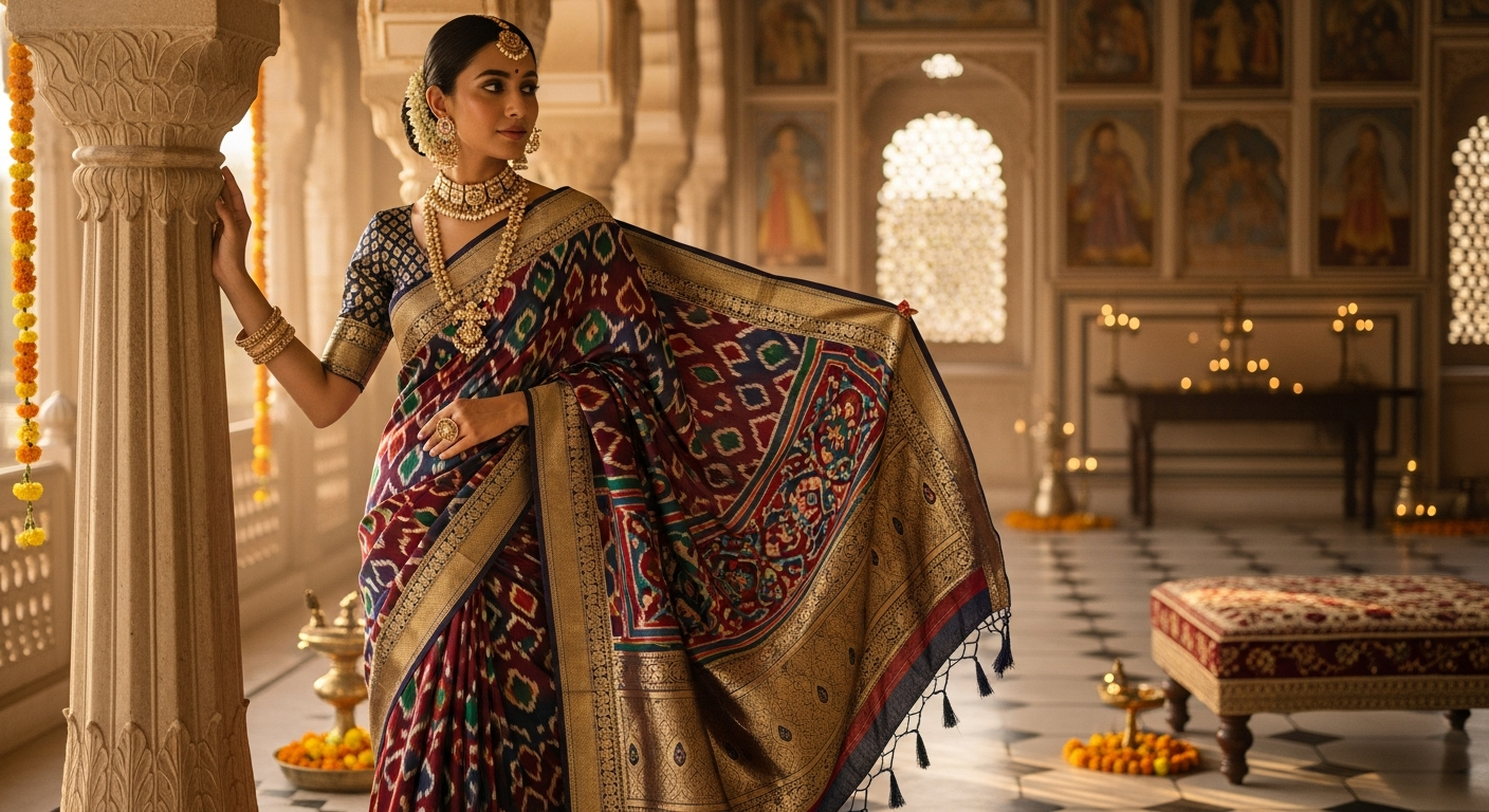 Patola-Sareesnull-The-Double-Ikat-Heritage-of-Gujarat