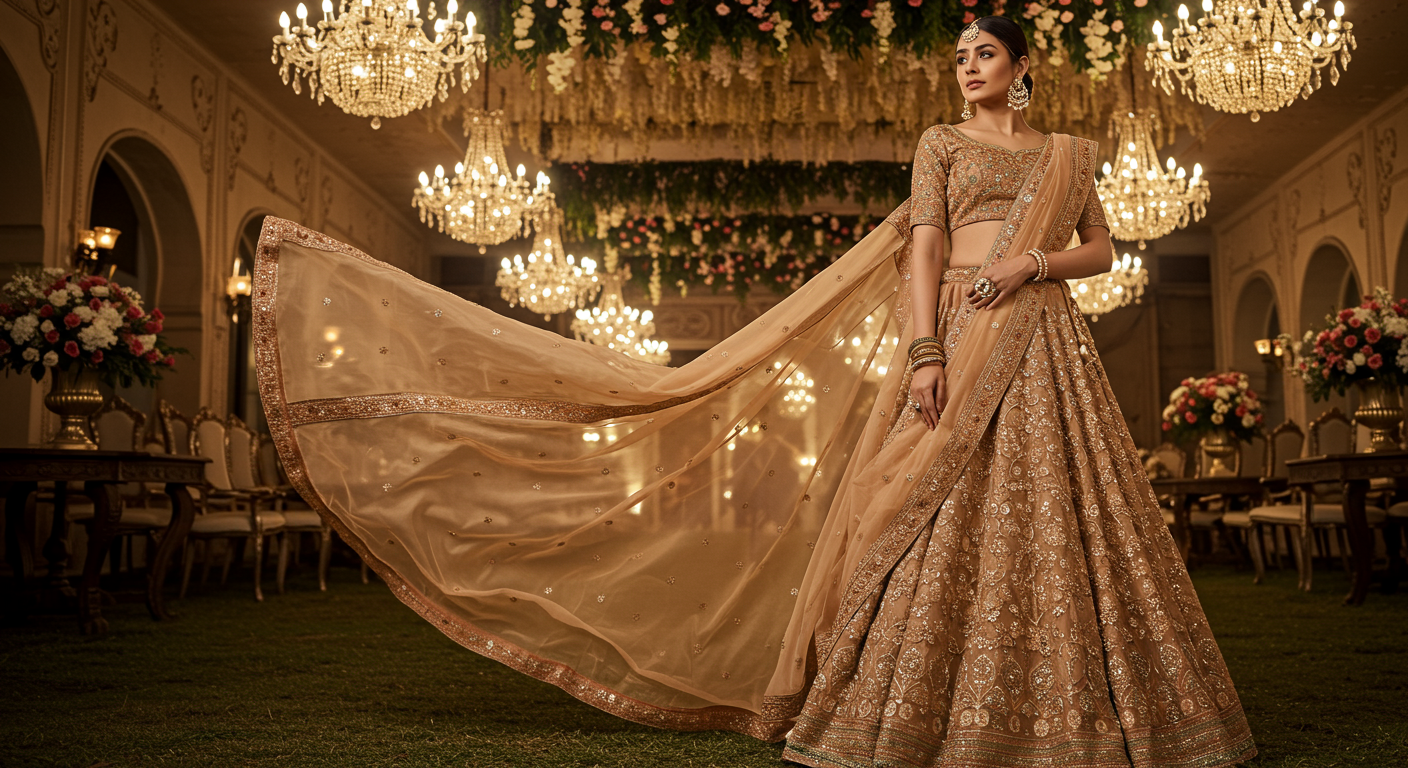 Silk-vs.-Net-Lehengasnull-Which-One-Suits-You-Best?