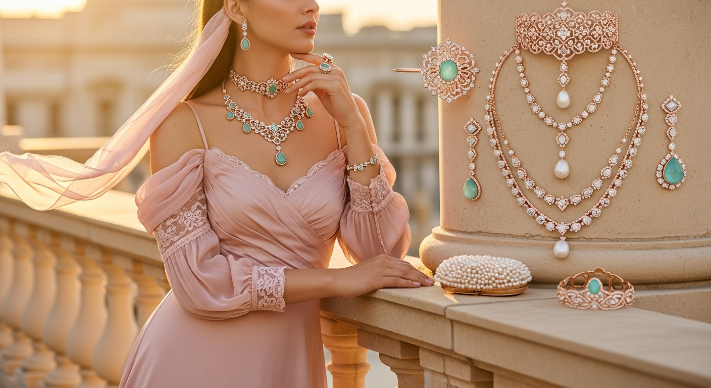 Pastel-Jewelry-Trendsnull-Matching-Mint-and-Pink-Sets-with-Outfits