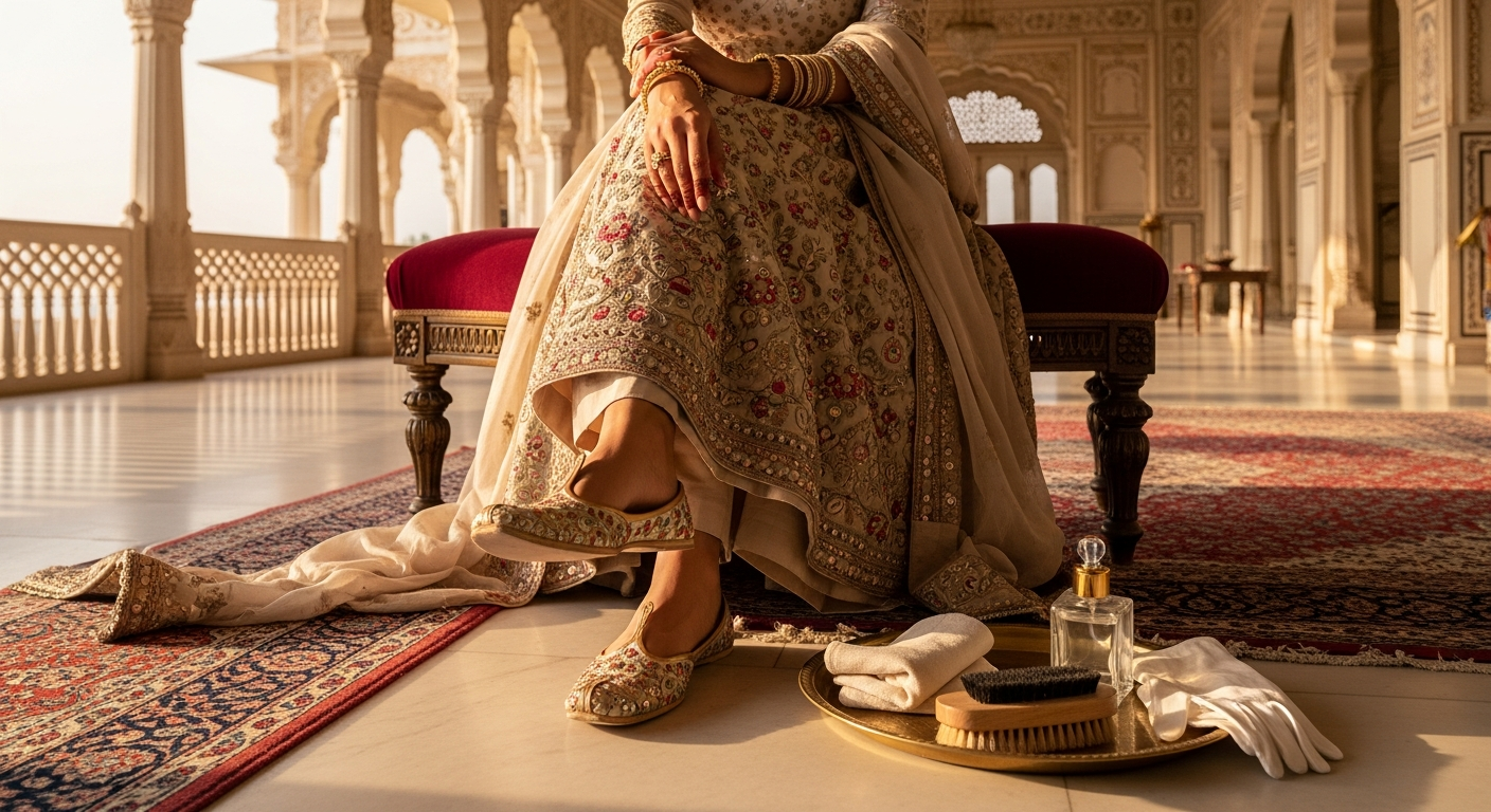 Shoe-Carenull-Cleaning-Embroidered-Mojaris-and-Juttis