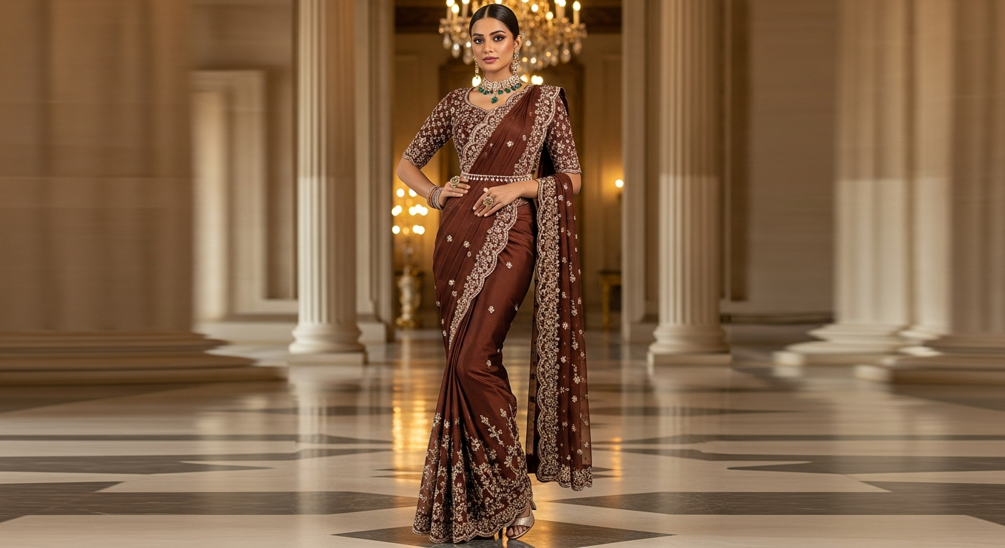 Mermaid-Style-Saree-Drapingnull-Showing-Off-Curves