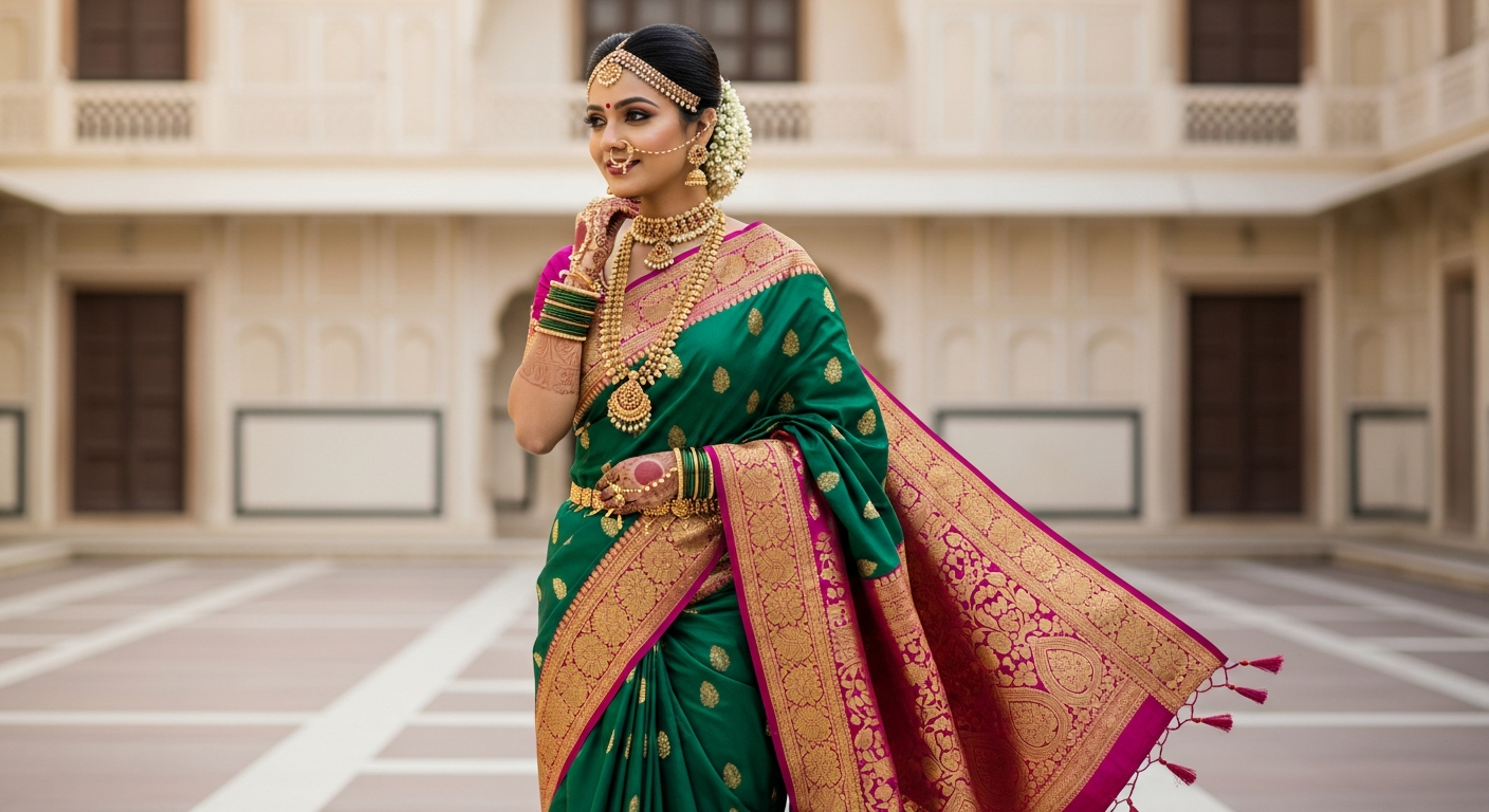 Maharashtrian-Nauvari-Drapenull-A-Modern-Take-for-Weddings