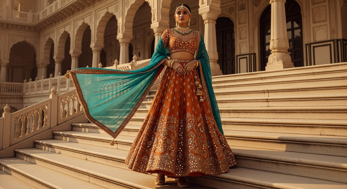 Burnt-Orange-and-Tealnull-The-Boho-Chic-Wedding-Palette