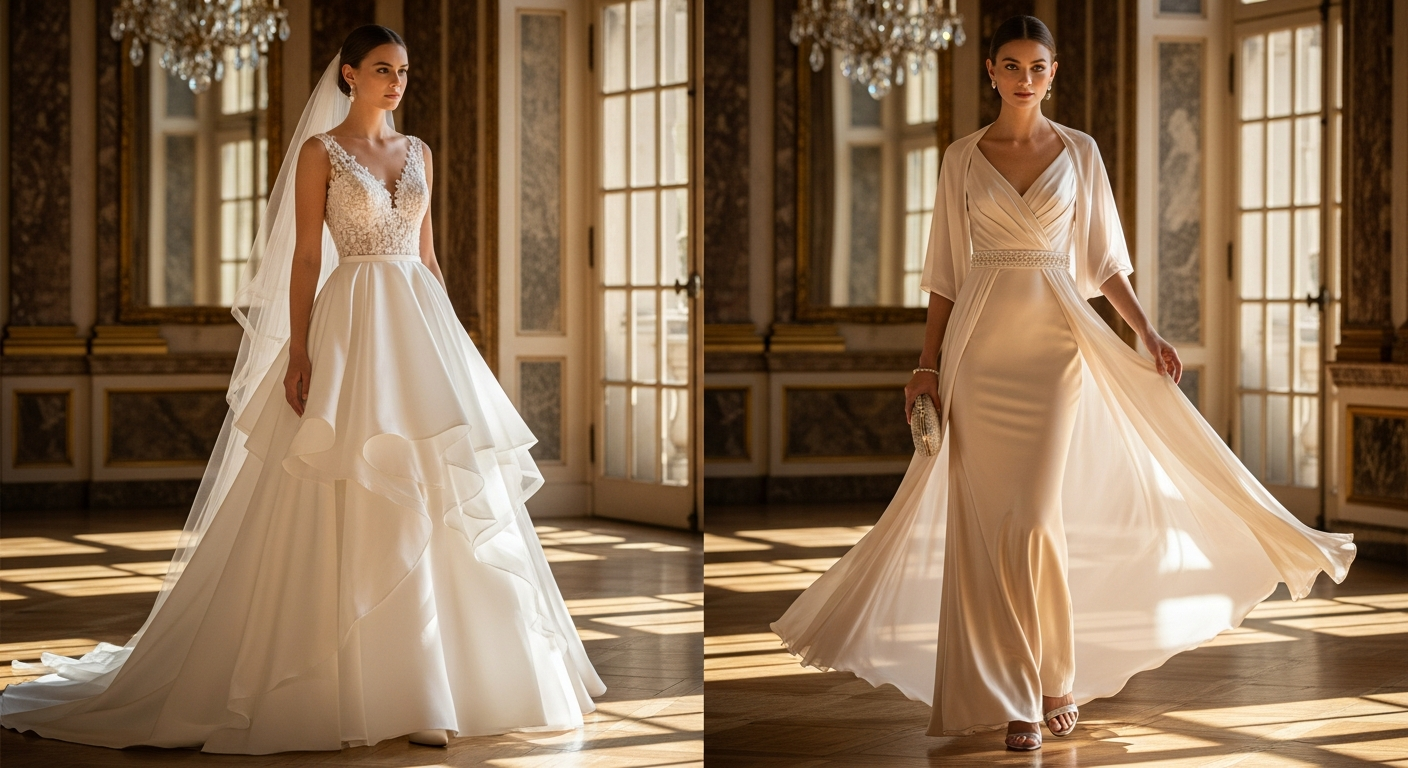 Styling-Gowns-for-Pear-Shaped-Bodiesnull-A-Line-vs.-Empire-Waist