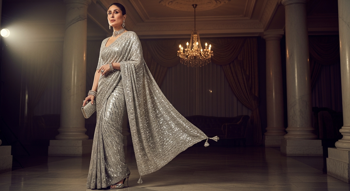 Kareena-Kapoor's-Sequin-Sareenull-The-Ultimate-Cocktail-Outfit