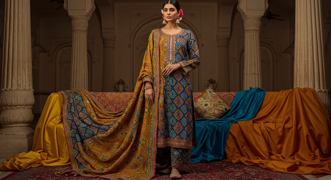 Trending-Bandhani-Suit-Set-Colors-for-Festive-&-Wedding-Wear