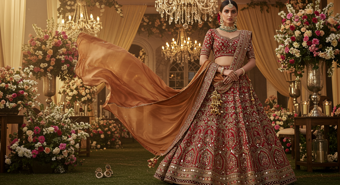 How-to-Accessorize-Your-Lehenga-for-a-Grand-Wedding-Party-Look