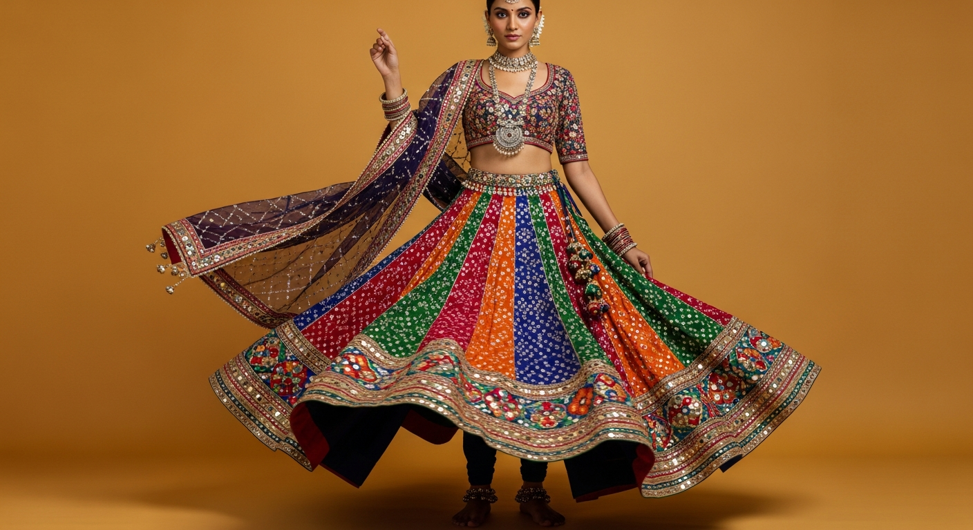 Navratri-Chaniya-Choli-Trends-2025null-Mirror-Work-and-Gamthi-Prints